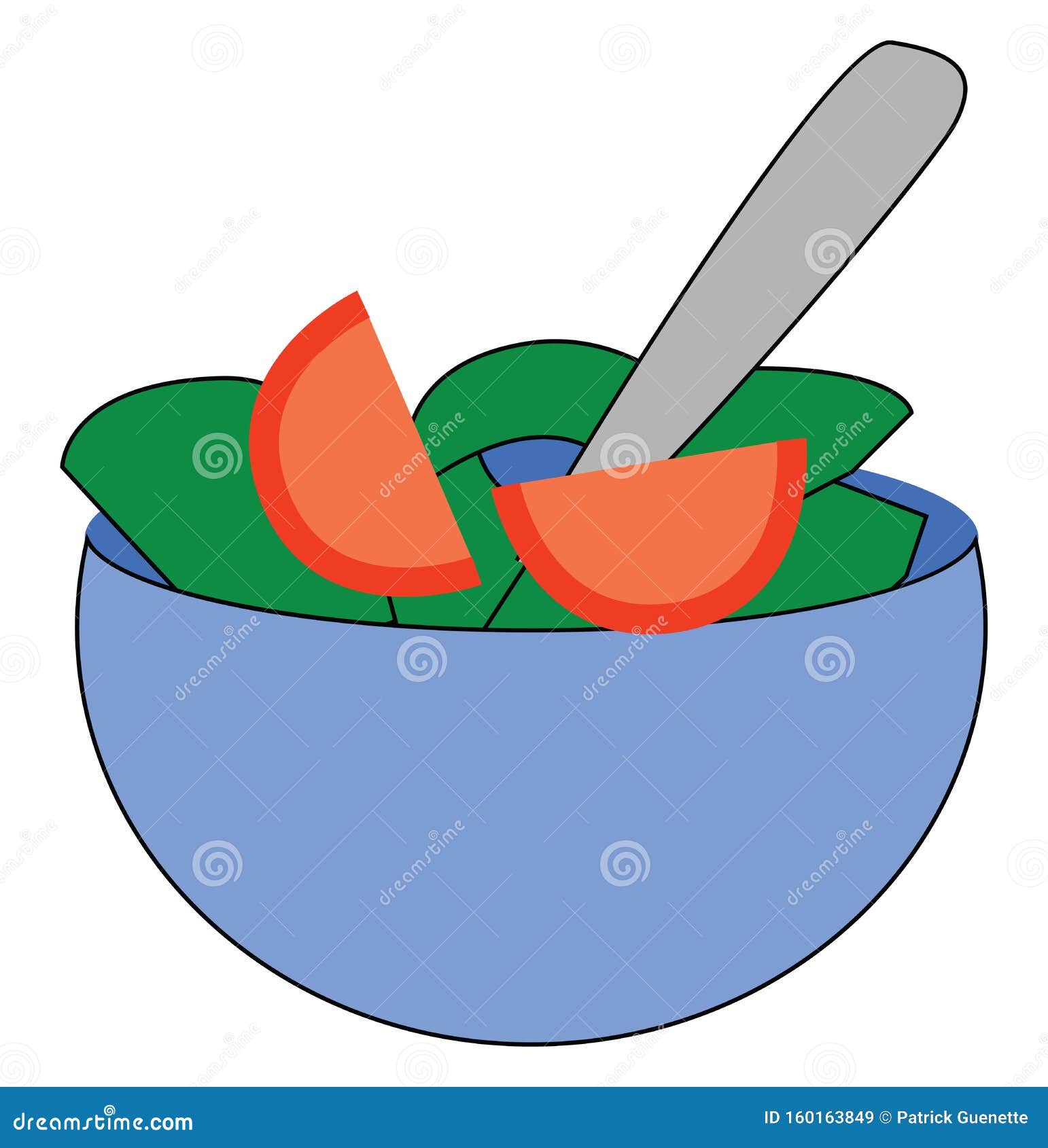 Dibujo De Ensalada, Vectorial O Color Ilustración del Vector - Ilustración  de dieta, vector: 160163849