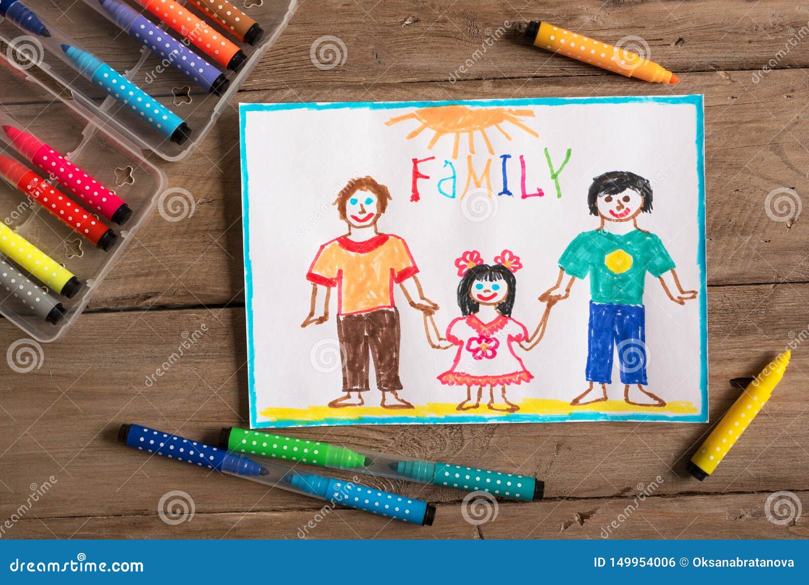 Dibujo De La Familia De LGBT Foto de archivo - Imagen de amor, manos:  149954006