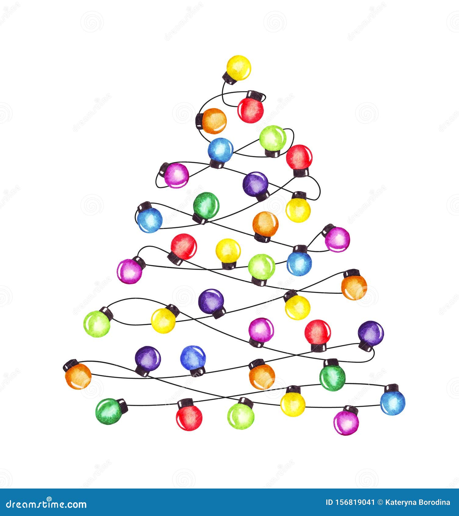 Dibujo De La Guardería De La Fiesta De La Navidad Con Color De Agua Las  Coloridas Navidades Y Las Tormentas De Año Nuevo Para Tar Stock de  ilustración - Ilustración de bolas,