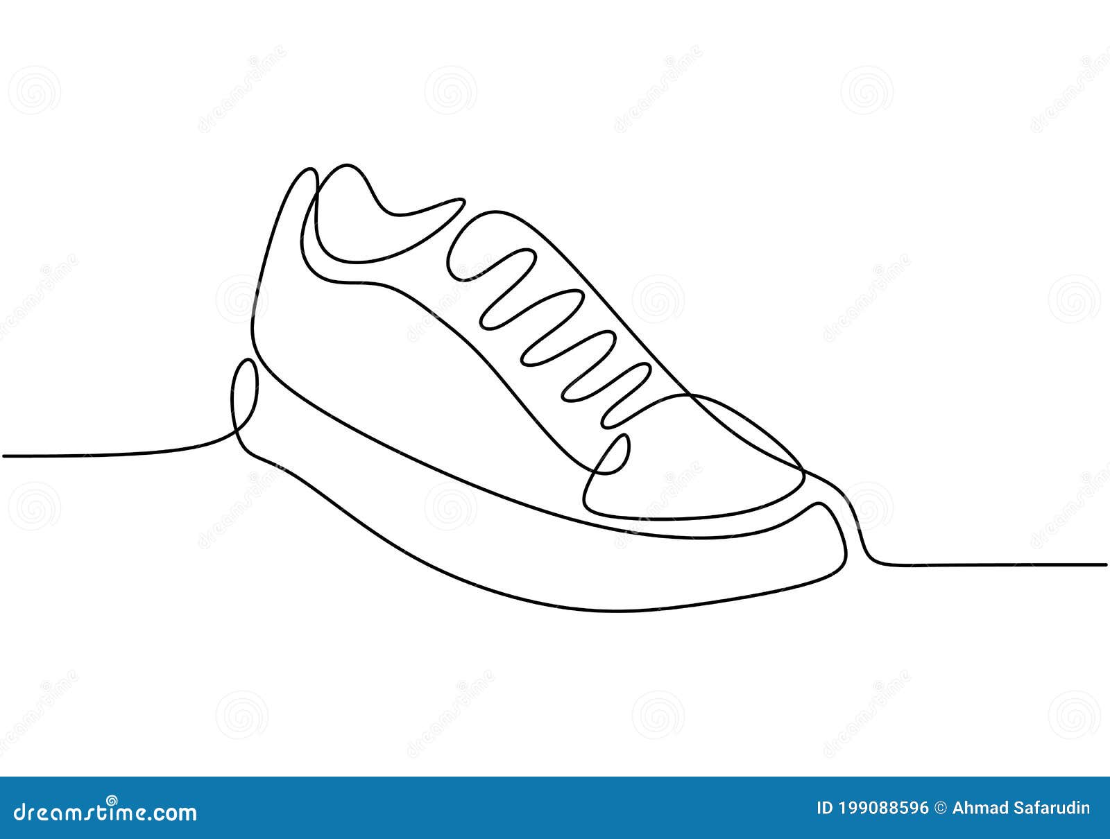 Dibujo De Una Línea De Zapato Sneakers Zapatos Deportivos Para Dibujar a  Mano Diseño Minimalista Esbozar Zapatillas Para Tu Creat Ilustración del  Vector - Ilustración de continuo, creativo: 199088596