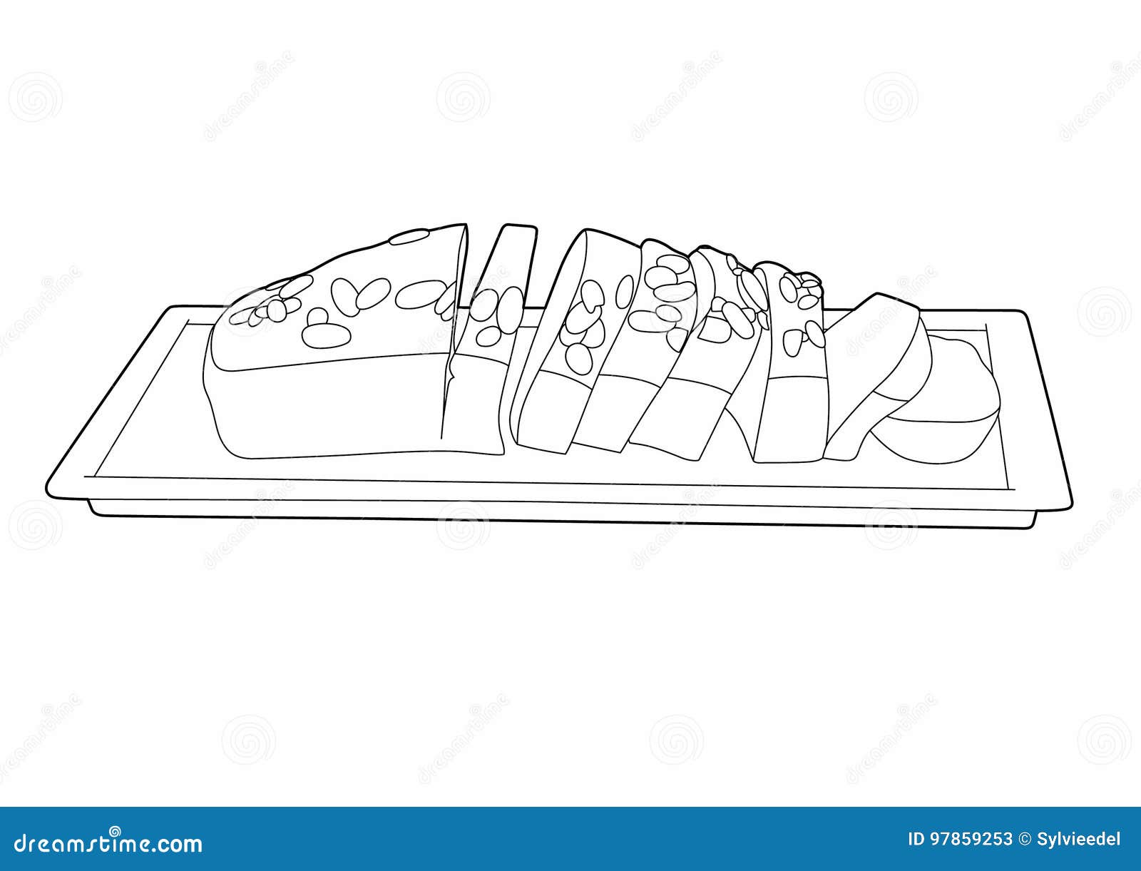 Dibujo de una torta ilustración del vector. Ilustración de torta - 97859253