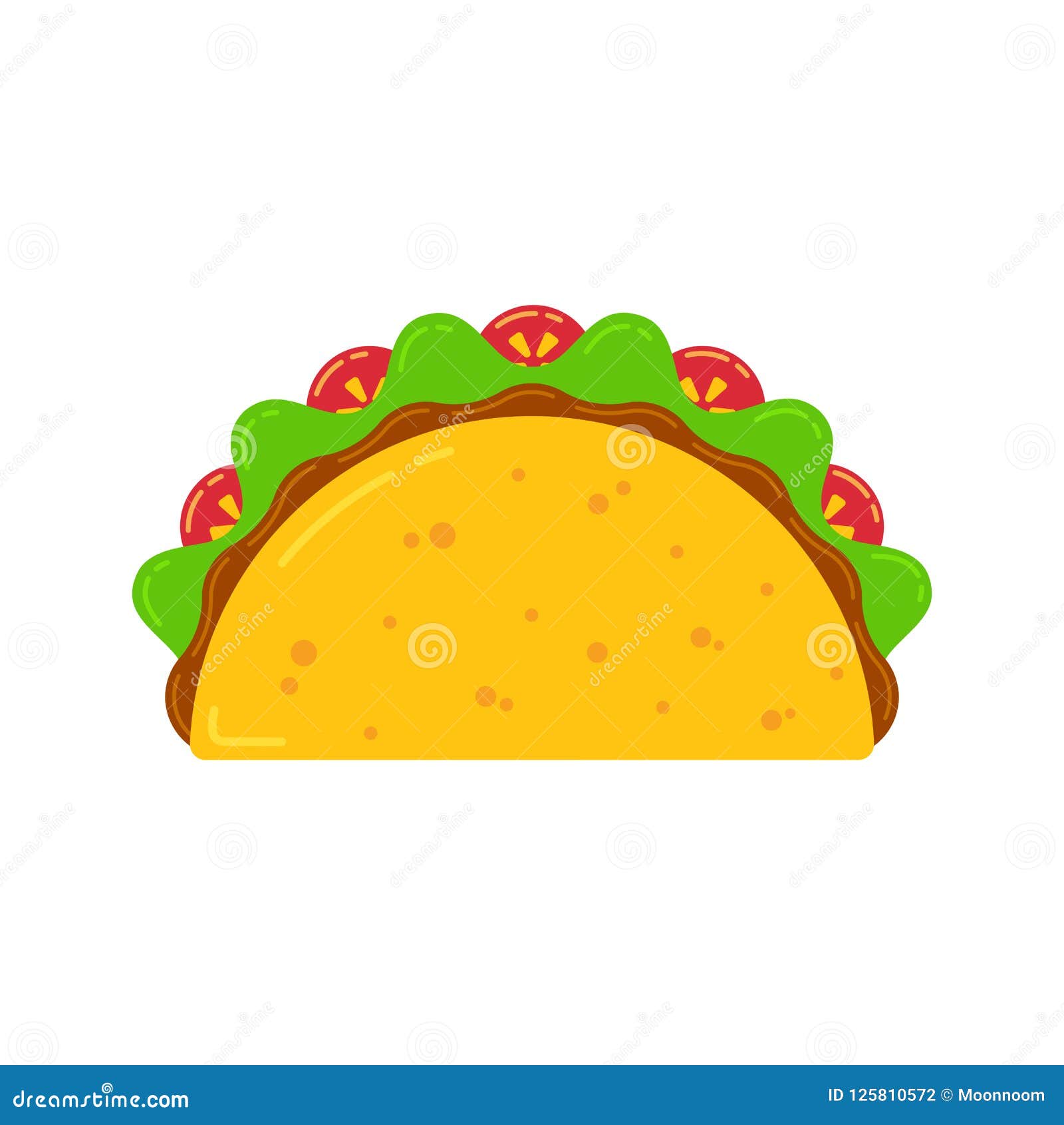 Dibujo Delicioso Mexicano Del Taco De Los Alimentos De Preparación Rápida  De La Cocina Ilustración del Vector - Ilustración de méxico, verde:  125810572