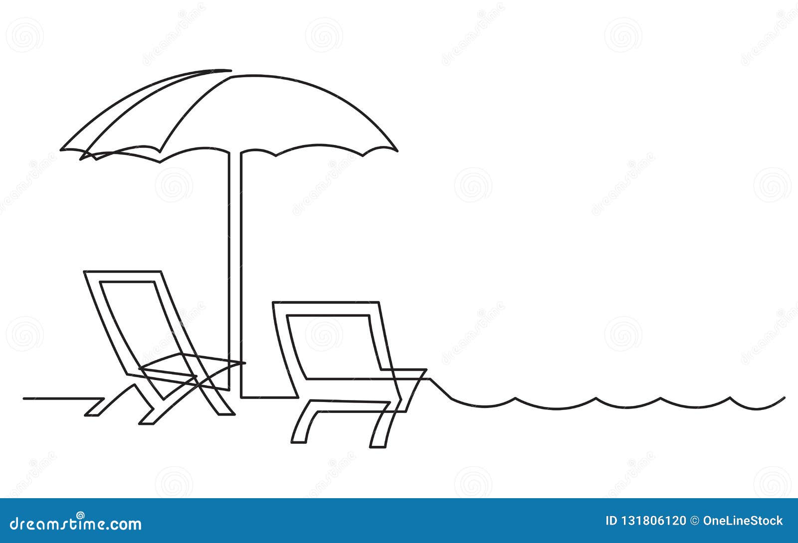 Dibujo Lineal Continuo De Las Sillas De Playa Y De Las Ondas Del Mar Ilustración del Vector - Ilustración de vector, paraguas: 131806120 Dibujo Lineal Continuo De Las Sillas De Playa Y De Las Ondas Del Mar Ilustración del Vector - Ilustración de vector, paraguas: 131806120