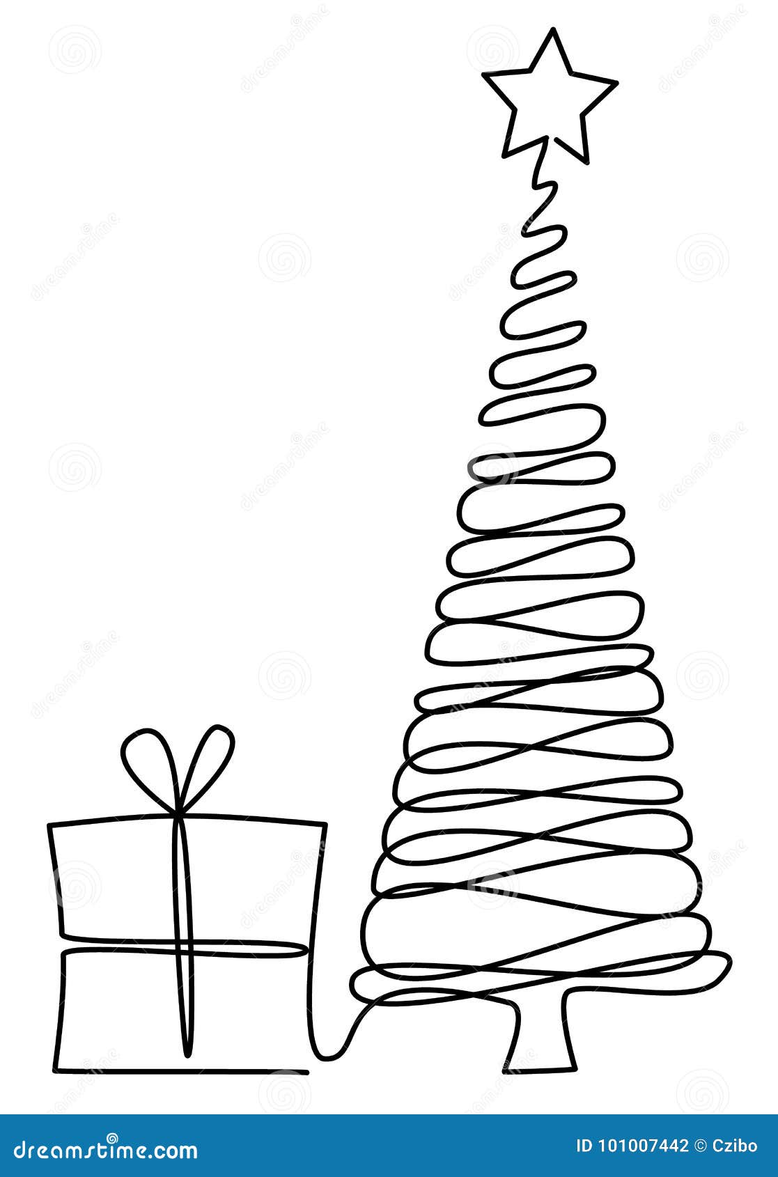 Dibujo Lineal Del árbol De Navidad Uno Ilustración del Vector - Ilustración de fondo, feliz: 101007442 Dibujo Lineal Del árbol De Navidad Uno Ilustración del Vector - Ilustración de fondo, feliz: 101007442