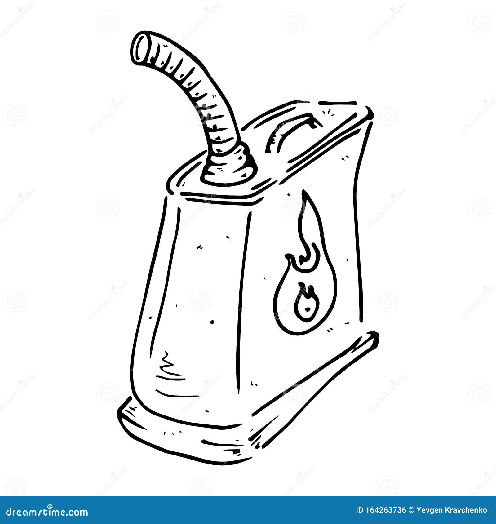 Dibujo a Mano Del Bastón Vector De Un Cartucho Para Gasolina, Combustible  Cañón De Gasolina Con Icono Stock de ilustración - Ilustración de bosquejo,  lata: 164263736