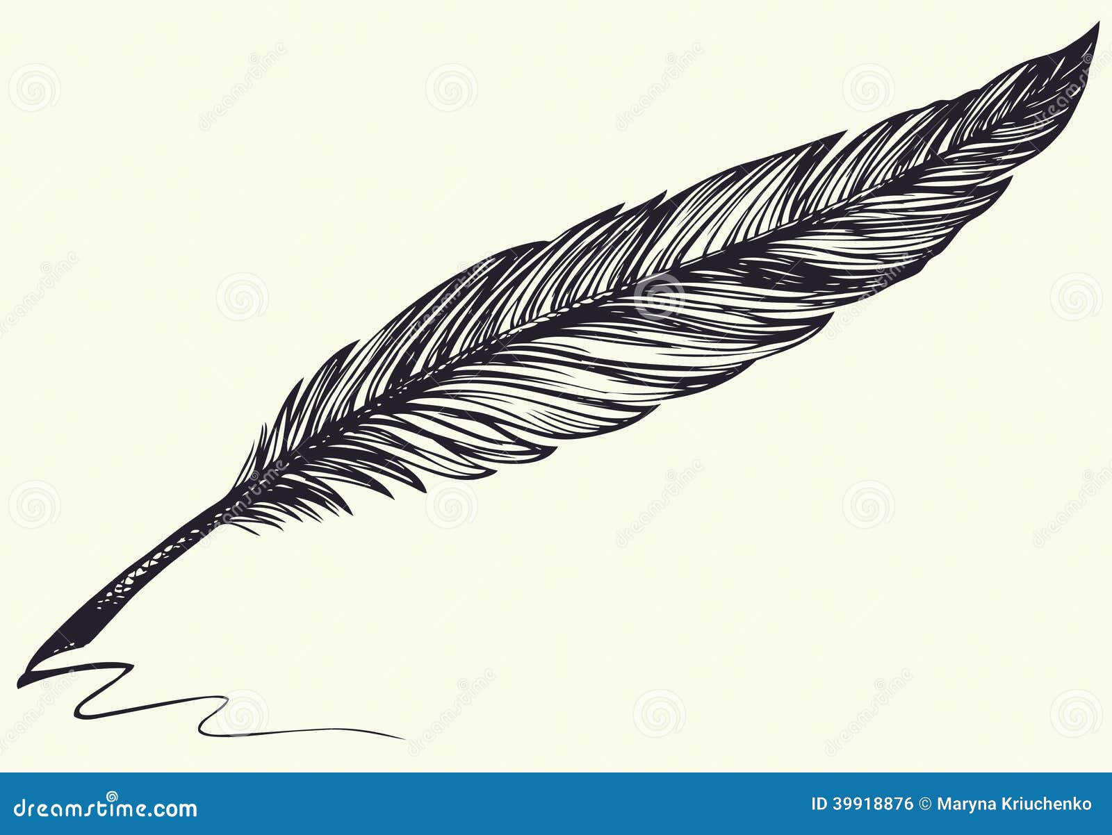 Dibujo a Pulso Del Vector De La Pluma De Pájaro Oscura Ilustración del Vector - Ilustración de canilla, historieta: 39918876 Dibujo a Pulso Del Vector De La Pluma De Pájaro Oscura Ilustración del Vector - Ilustración de canilla, historieta: 39918876