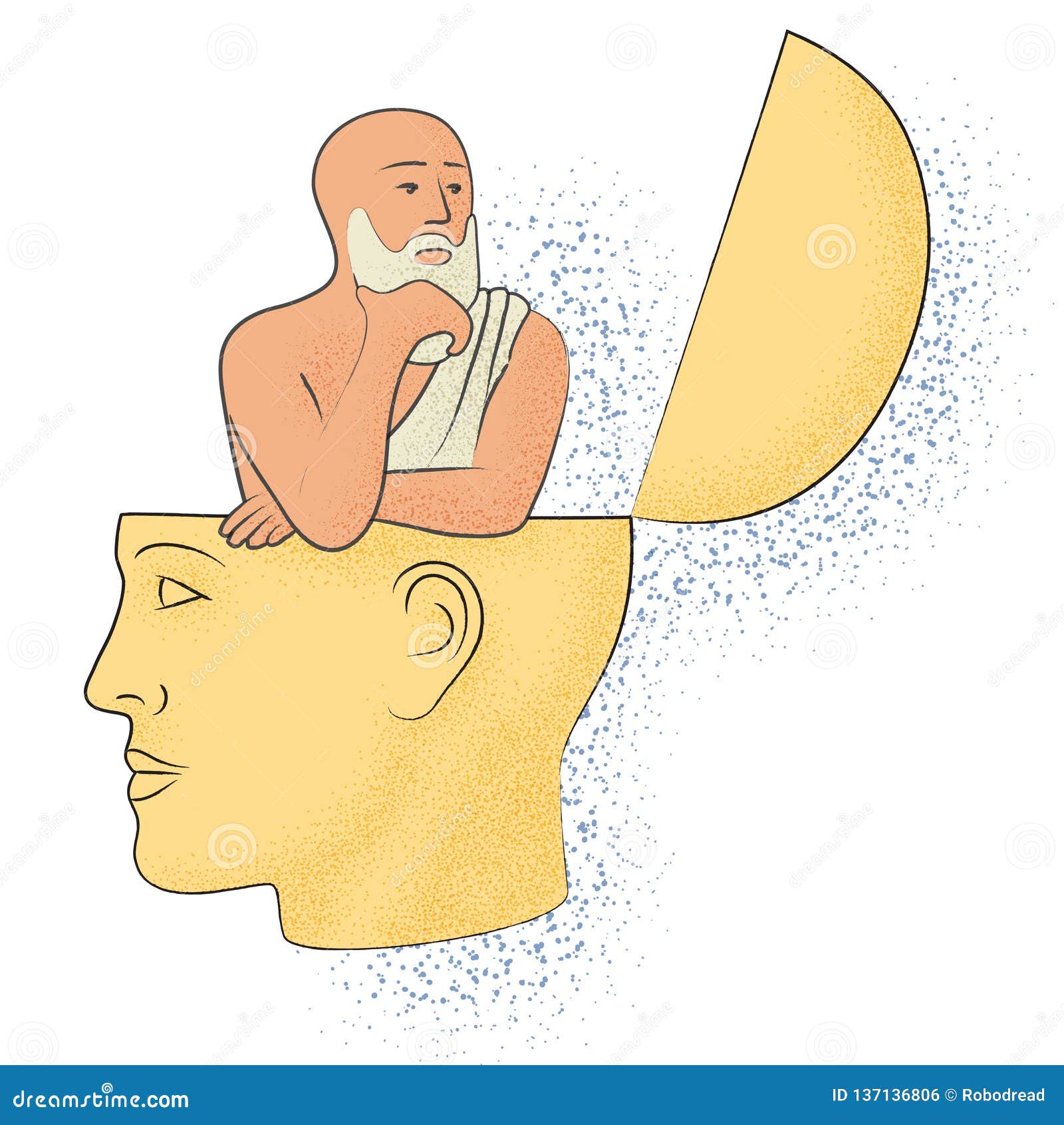 Dibujo Simbólico Del Conocimiento De La Filosofía Ilustración del Vector -  Ilustración de inteligencia, fondo: 137136806