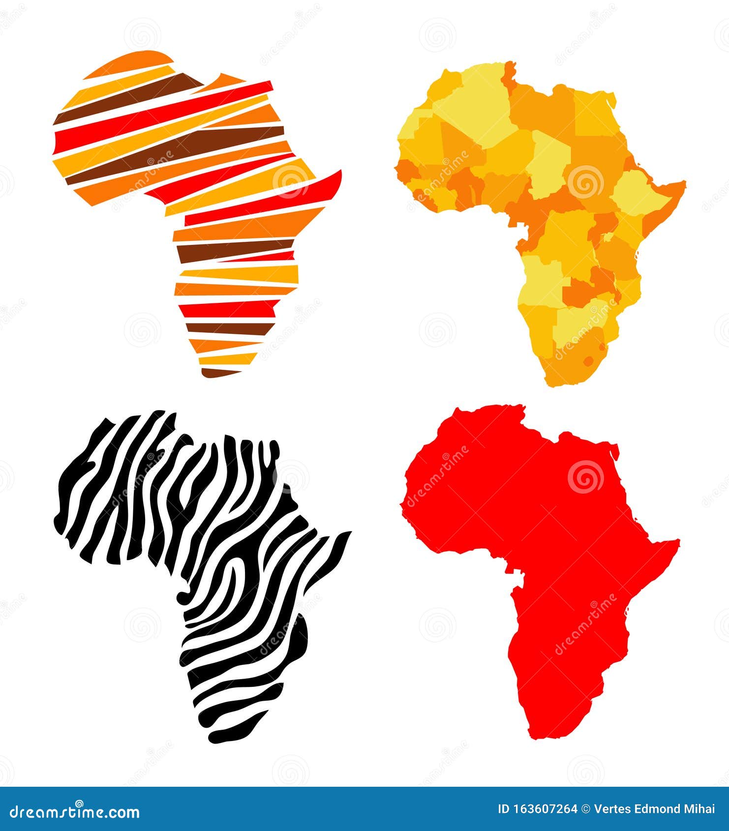 Dibujo Vectorial Del Mapa De África Ilustración del Vector - Ilustración de  masa, datos: 163607264