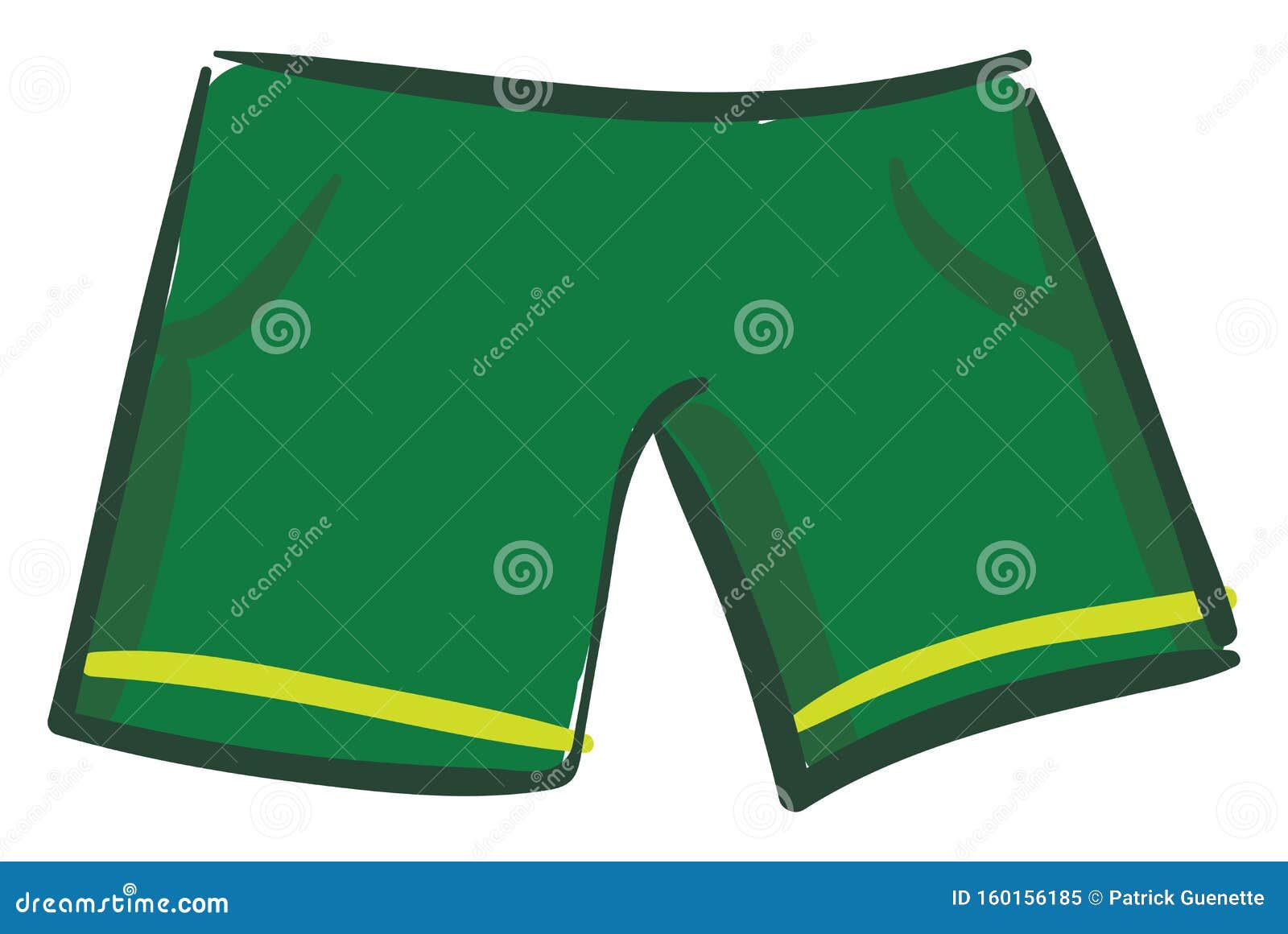 Dibujo Vectorial O En Color Verde De Los Shorts Deportivos Ilustración del  Vector - Ilustración de desgaste, pantalones: 160156185