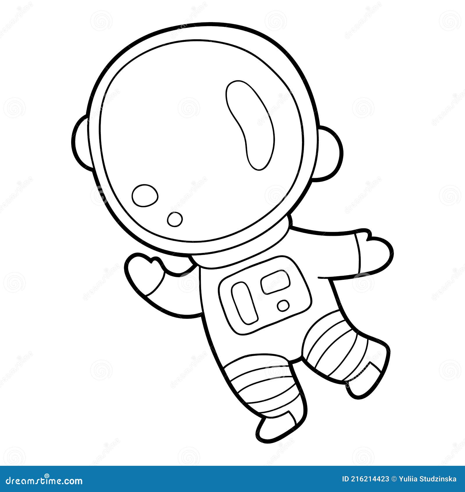Dibujos Animados Astronauta Bebé Baile Ilustración del Vector - Ilustración  de lindo, digital: 216214423
