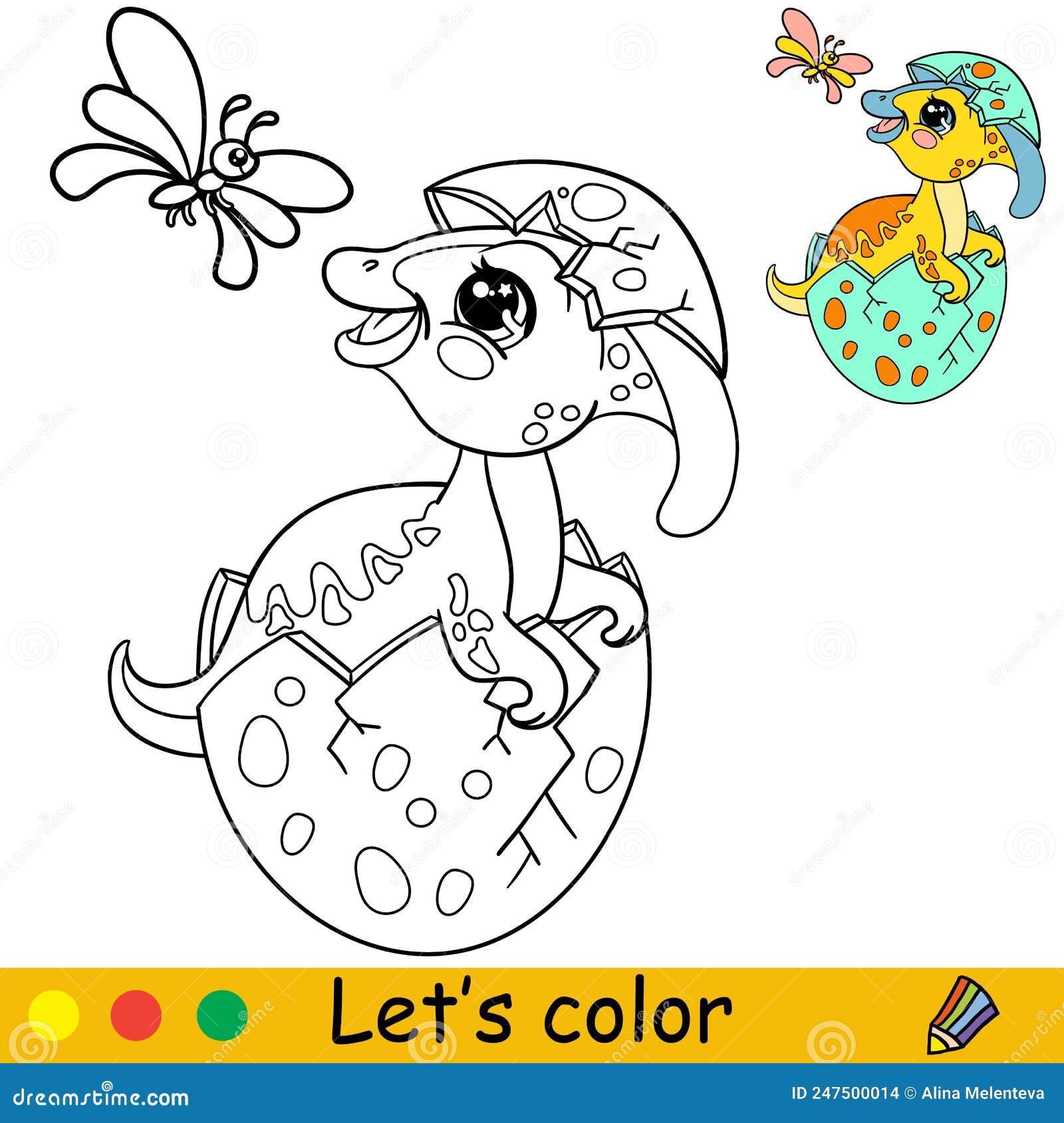 Dibujos Animados Baby Parasaurolophus En La Página Del Libro De Coloreo De  Huevos Vector Ilustración del Vector - Ilustración de criba, huevo:  247500014