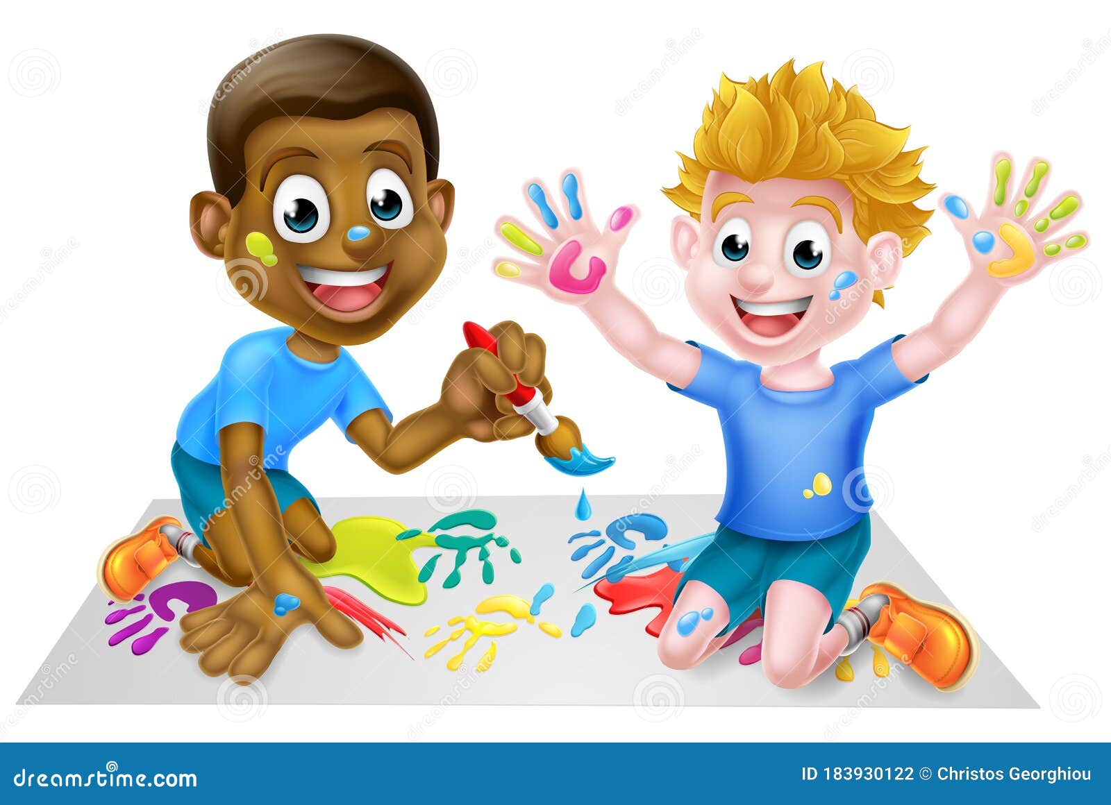 Dibujos animados de niños ilustración del vector. Ilustración de poco - 183930122 Dibujos animados de niños ilustración del vector. Ilustración de poco - 183930122
