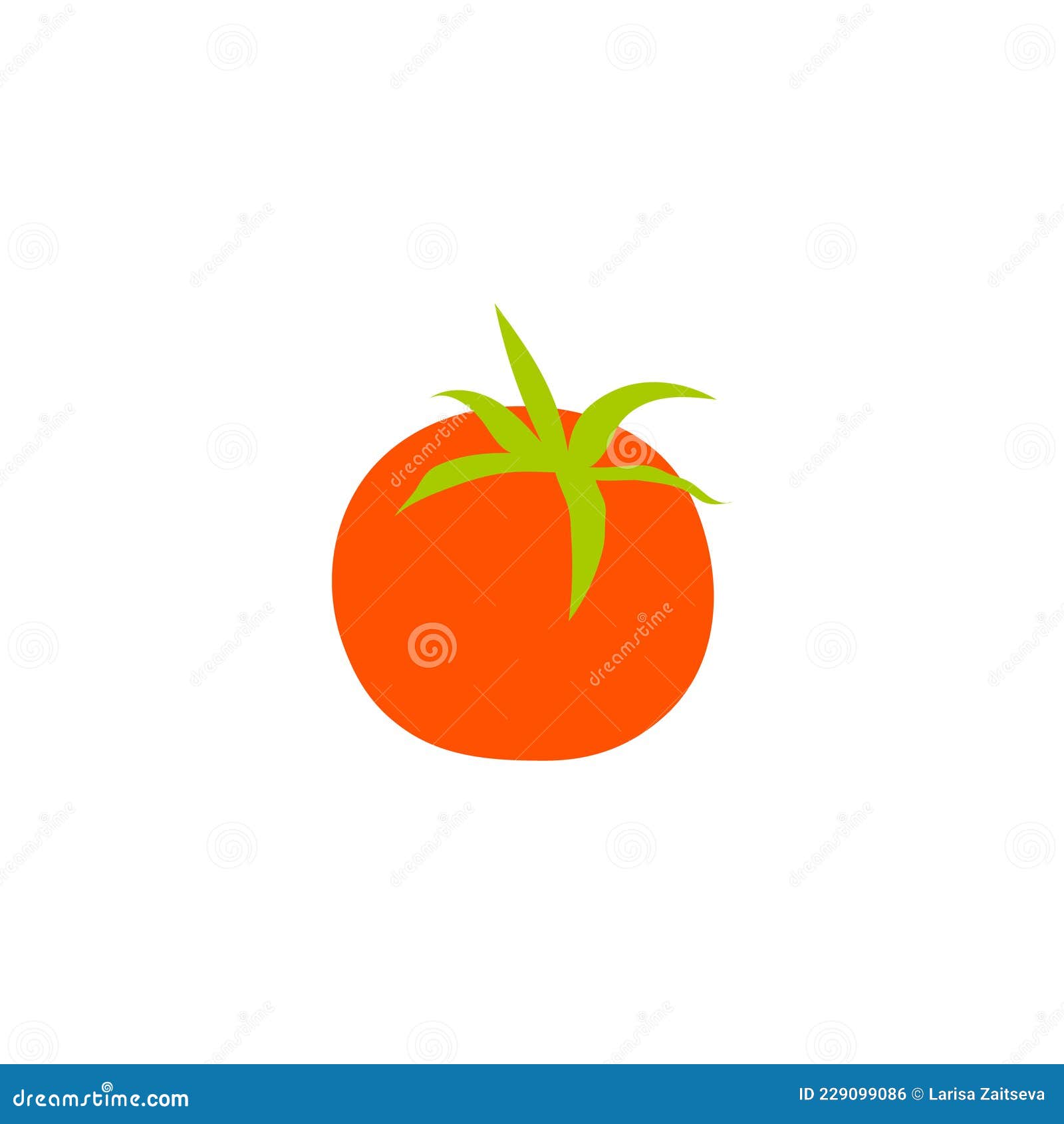 Dibujos Animados De Tomate Rojo Aislados. Escurrimiento De Un Tomate Rojo  Con Una Hoja Verde. Cultura Vegetal Ilustración del Vector - Ilustración de  forma, maduro: 229099086