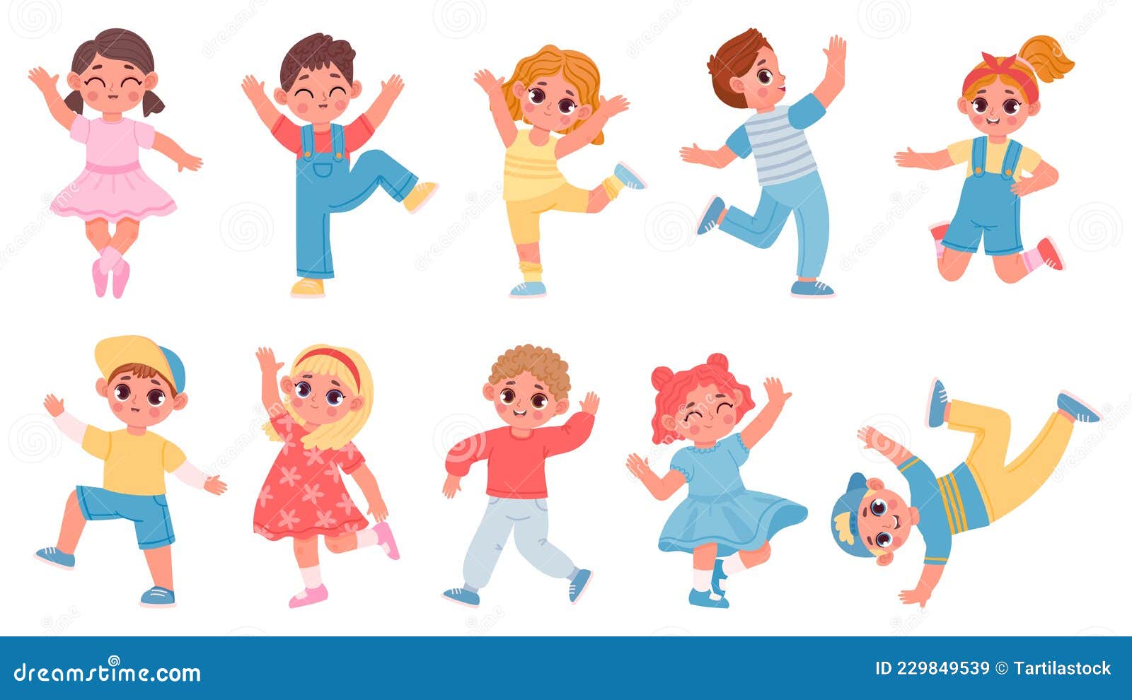 Dibujos Animados Felices Bailando Y Saltando Niños Y Niñas. Fiesta De Baile Infantil. Poses De Ballet Y Aeróbic. 4.º Niñera Ilustración del Vector - Ilustración de conjunto, persona: 229849539 Dibujos Animados Felices Bailando Y Saltando Niños Y Niñas. Fiesta De Baile Infantil. Poses De Ballet Y Aeróbic. 4.º Niñera Ilustración del Vector - Ilustración de conjunto, persona: 229849539