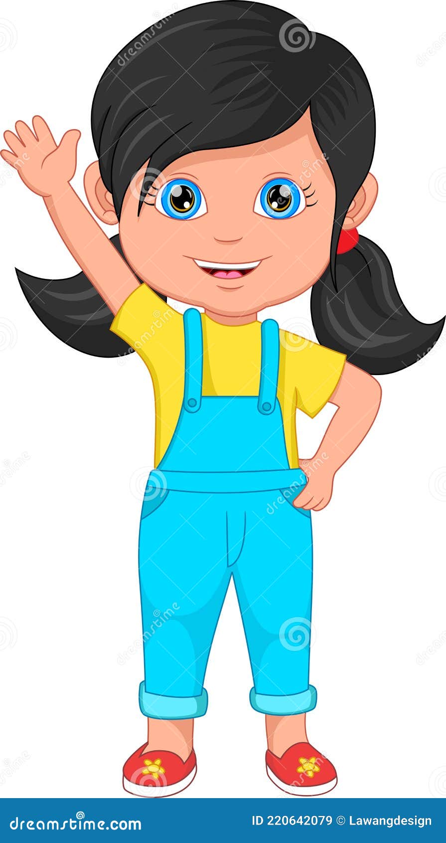 Dibujos Animados Linda Niña Saludando Ilustración del Vector - Ilustración de kindergarten, saludo: 220642079 Dibujos Animados Linda Niña Saludando Ilustración del Vector - Ilustración de kindergarten, saludo: 220642079