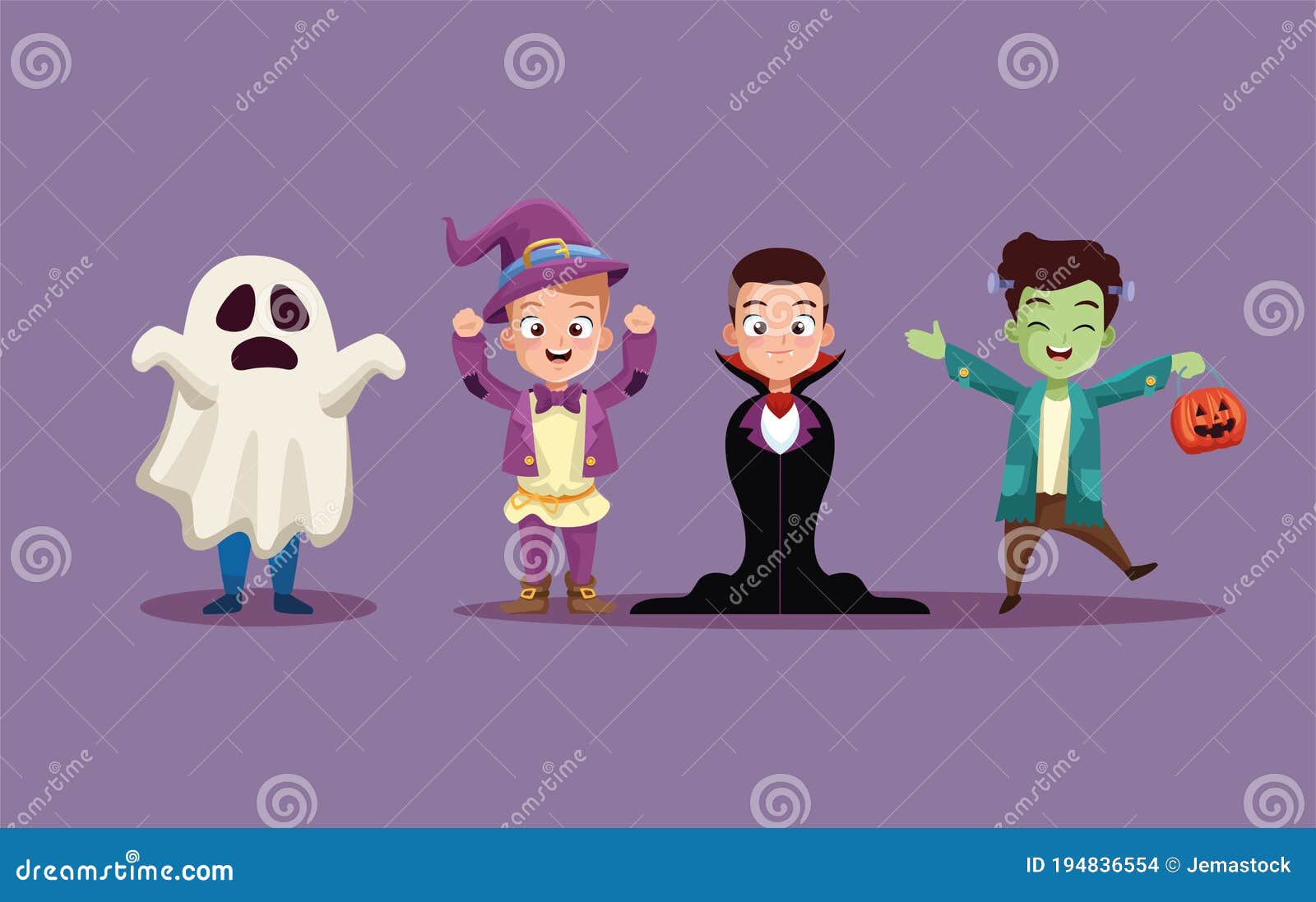 Min Suave vendaje Dibujos Animados Para Niños De Halloween Con Diseño Vectorial De Disfraces  Ilustración del Vector - Ilustración de fantasma, celebre: 194836554