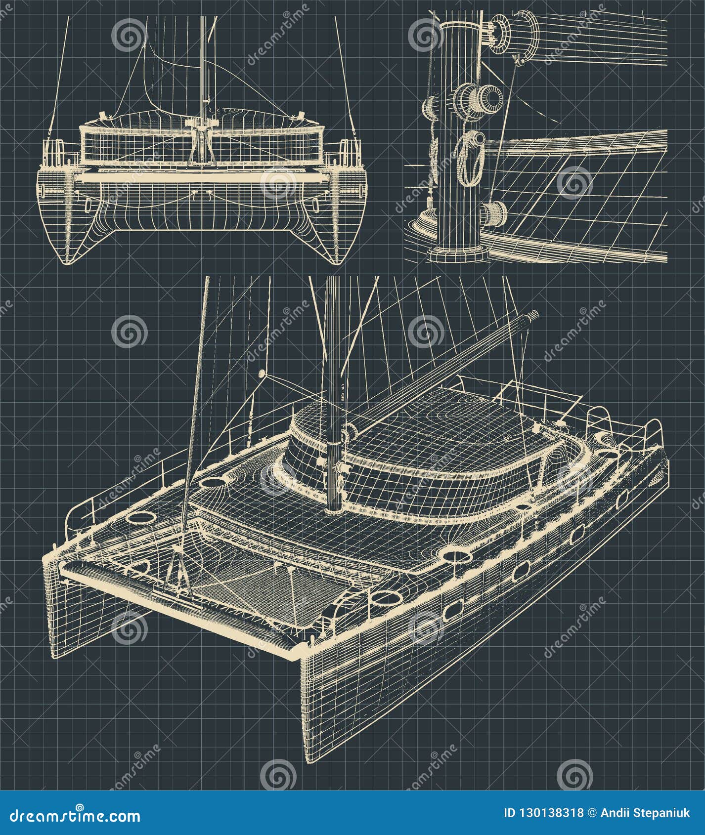 dibujo de catamaranes