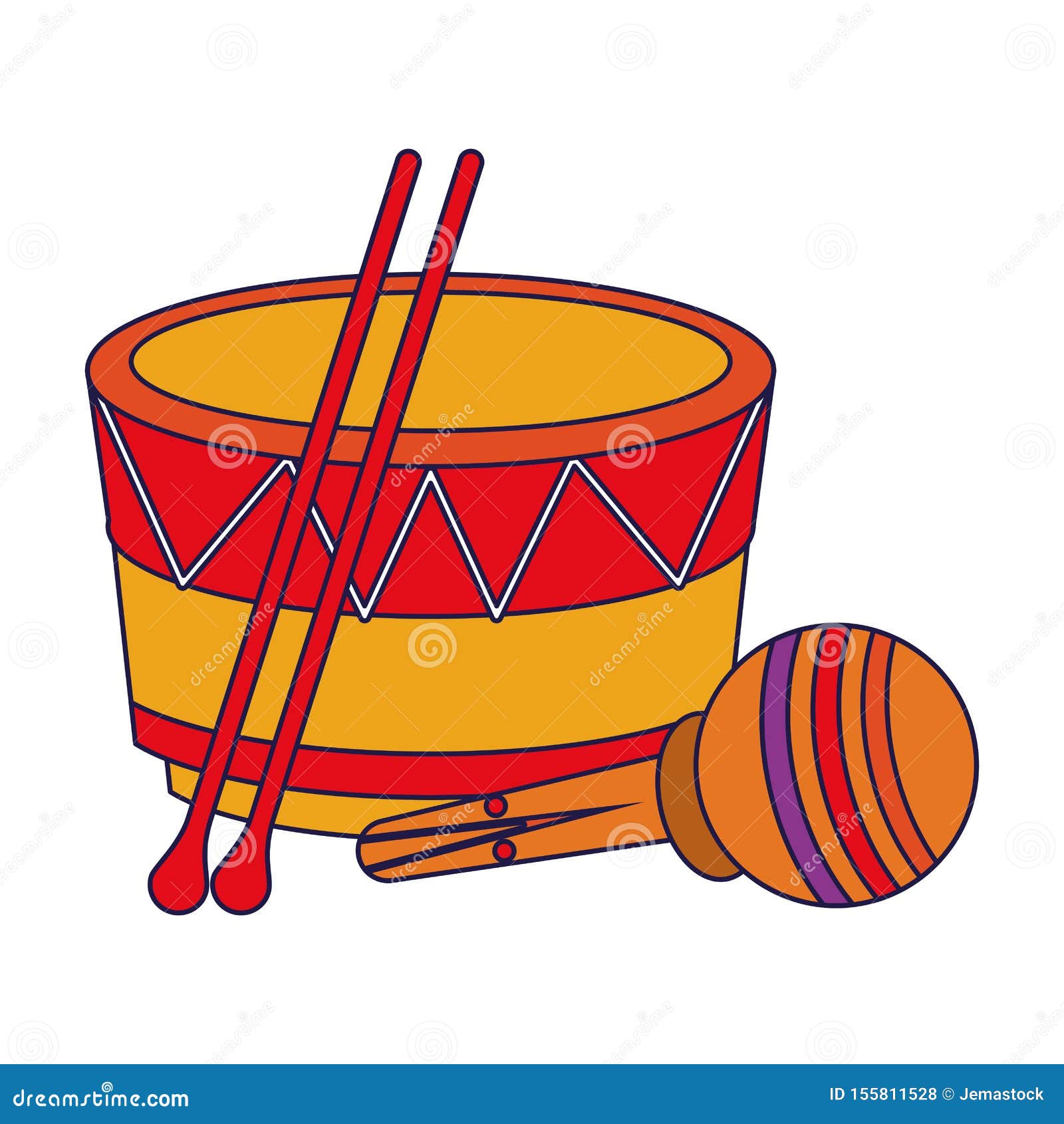 Dibujos Musicales De Instrumentos Musicales Dibujos Animados Ilustración  del Vector - Ilustración de festival, cultura: 155811528