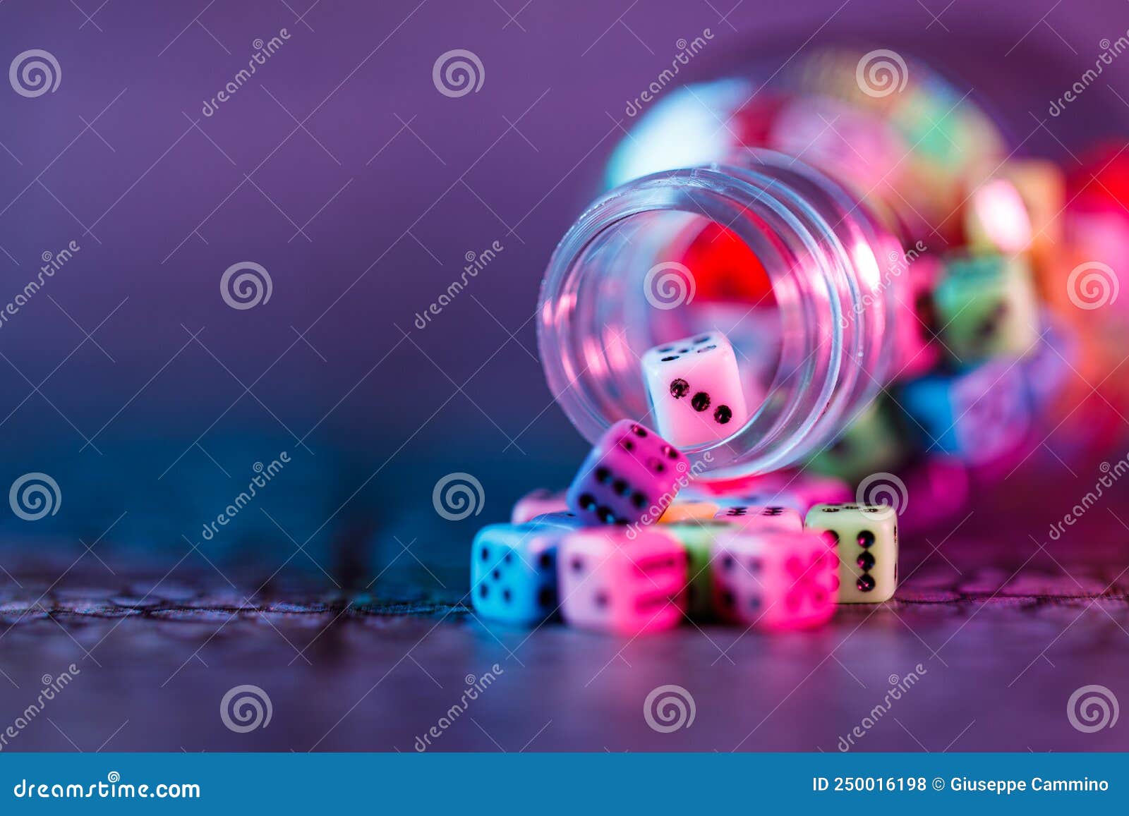 Dice for Board Game and Roleplaying Game Stock Photo Image of nerd, colorful 250016198