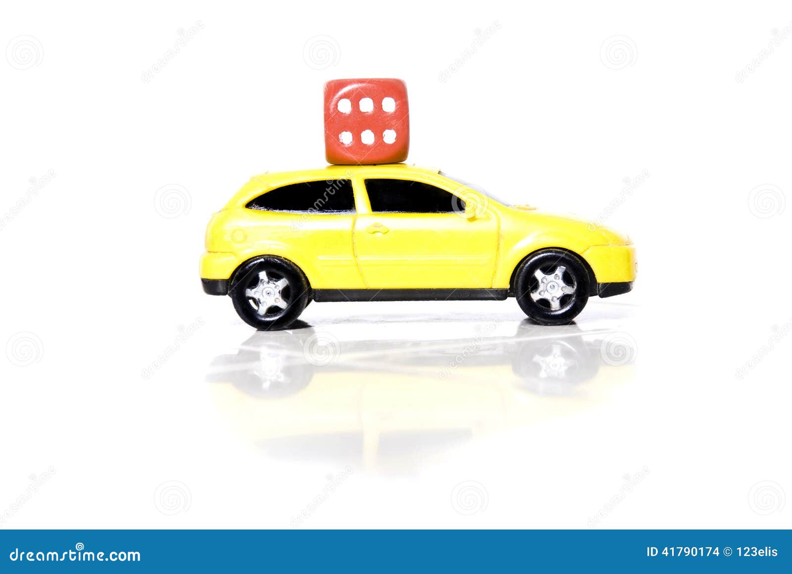 Dice on the car stock photo. Image of savings, dice, shot 41790174