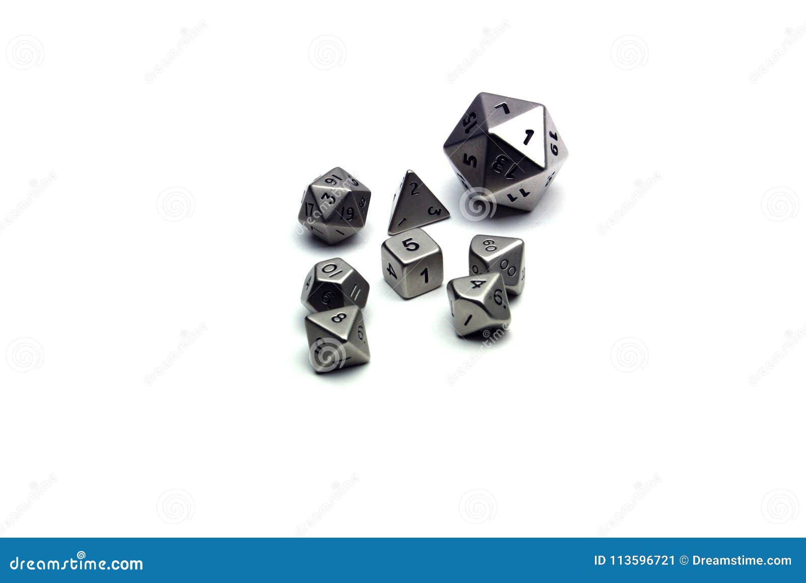 dice with different number of sides showing random results