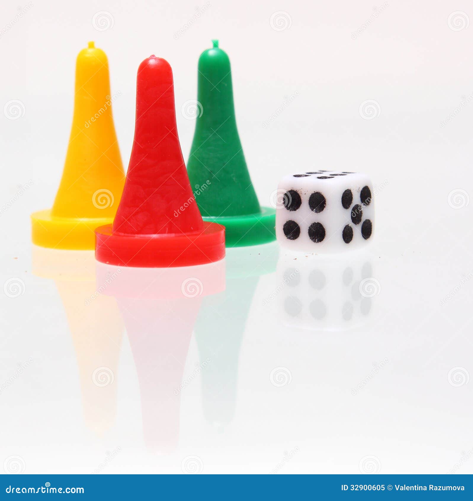 Dice and game pieces stock image. Image of dice, winner 32900605