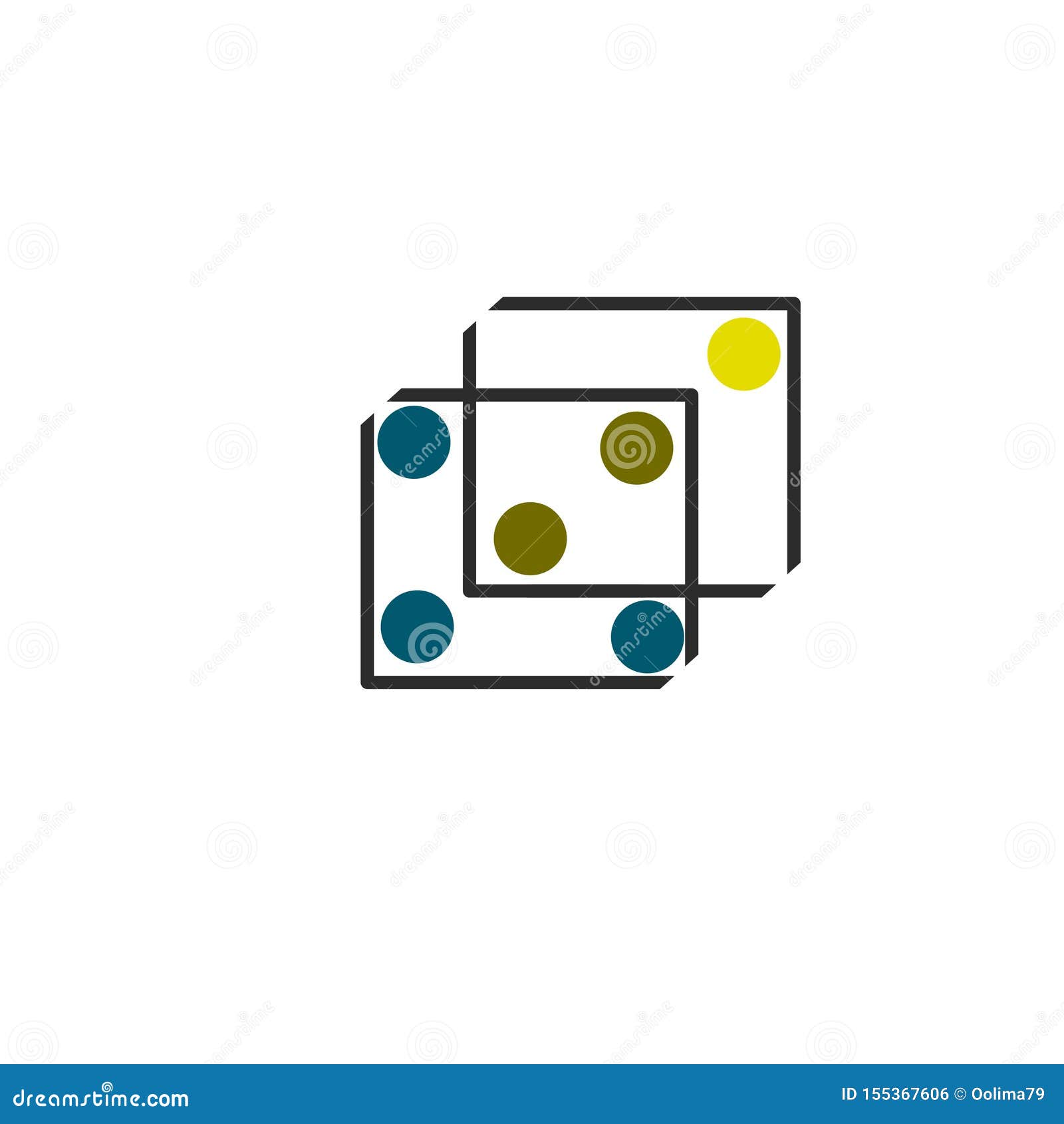 cube geometric s icons 