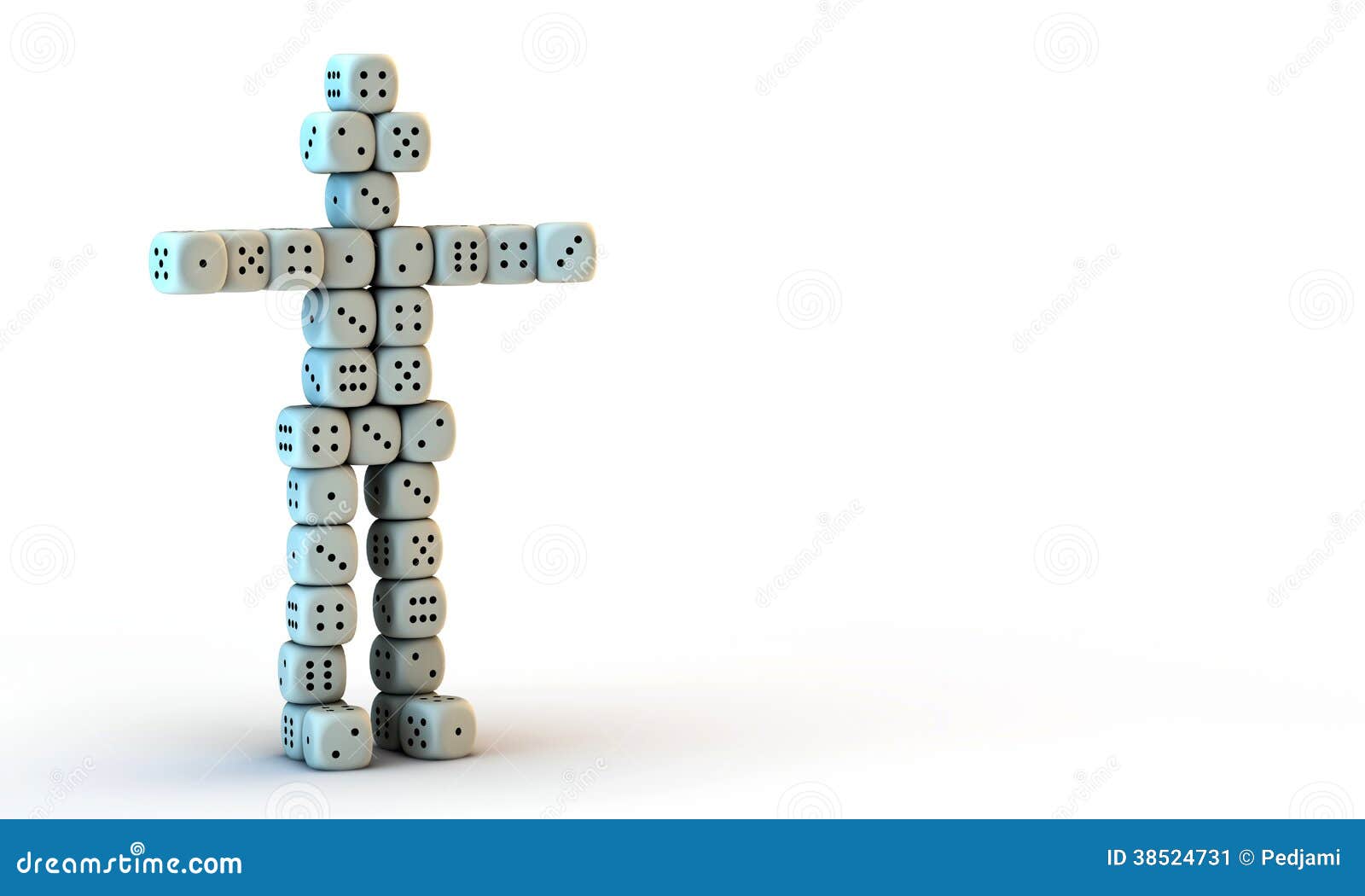 Dice man stock image. Image of risk, threedimensional 38524731