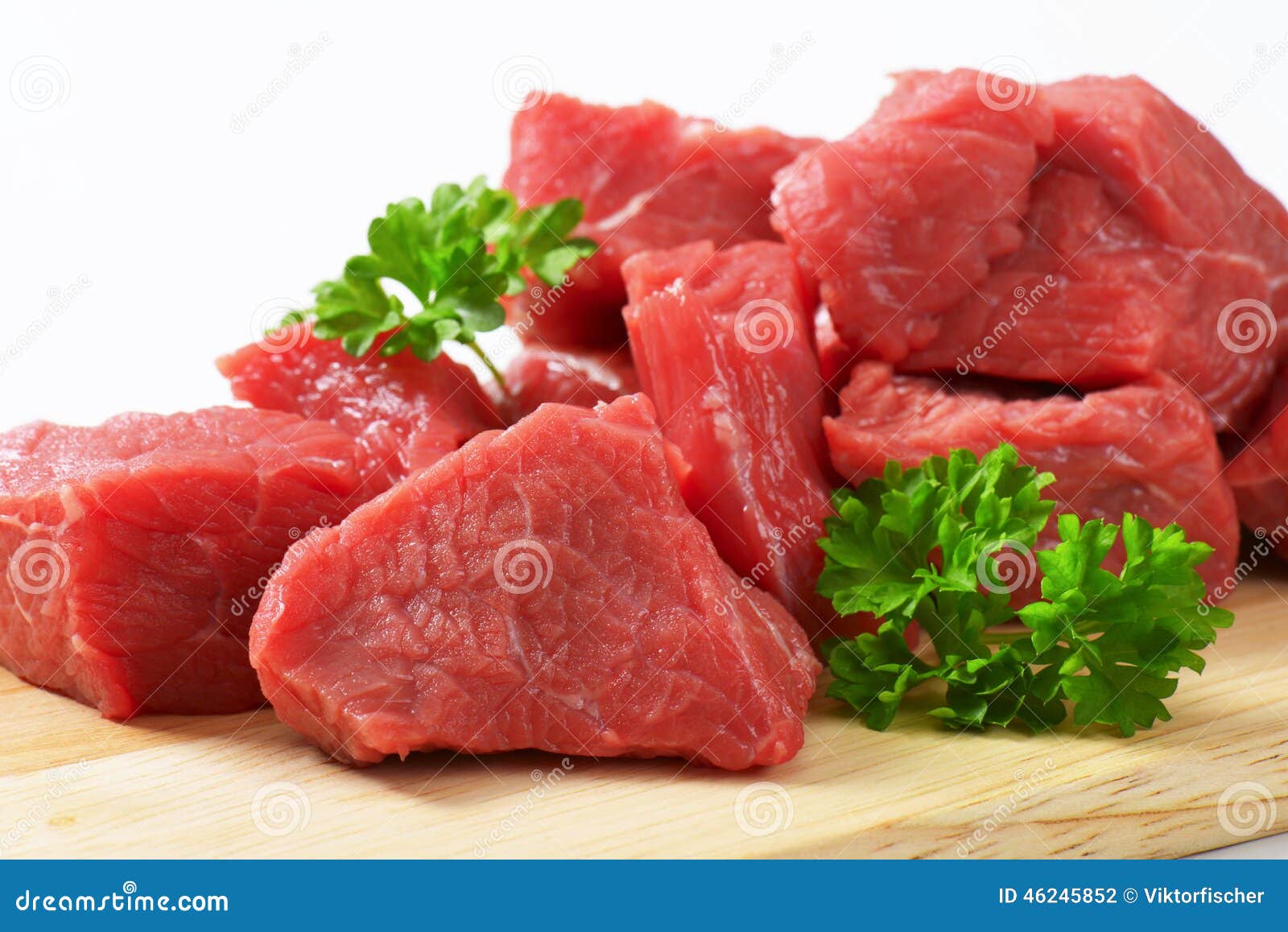 Diced beef stock photo. Image of studio, board, diced 46245852