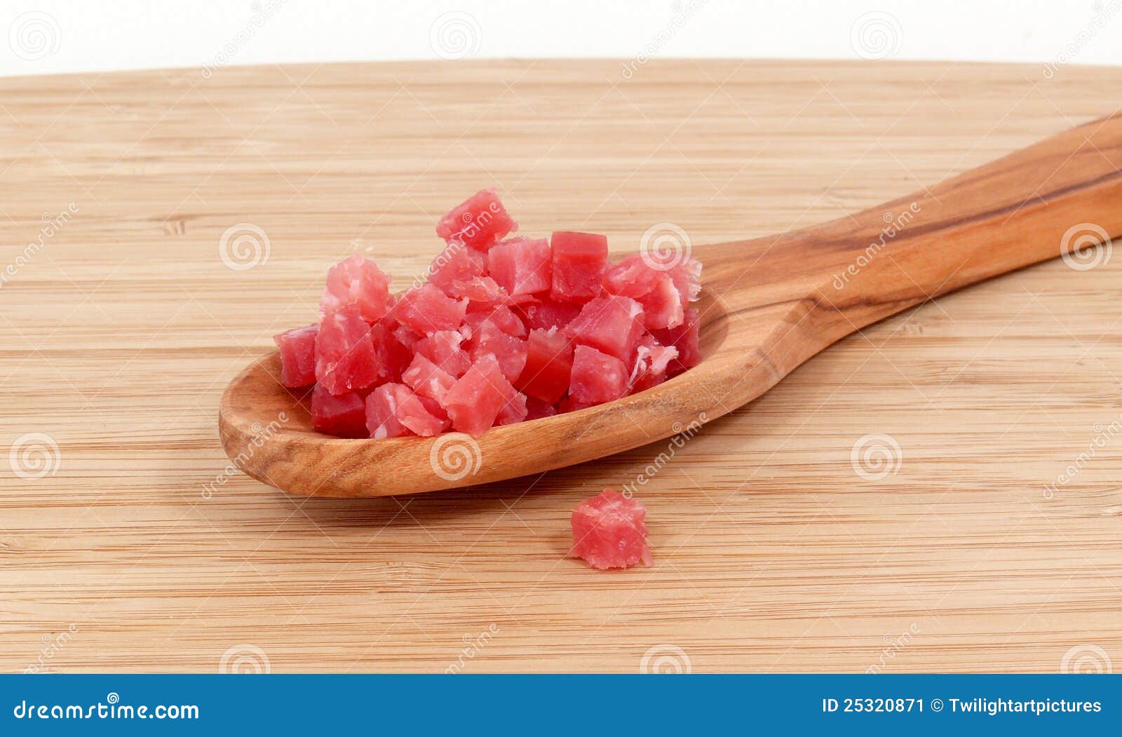Diced ham stock image. Image of steamed, jellyfish, wooden 25320871