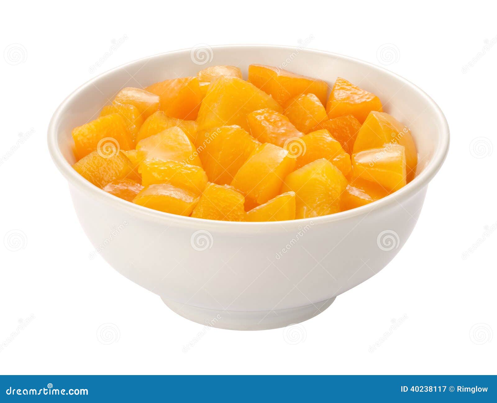 Diced Peaches isolated stock image. Image of fruit, chopped 40238117
