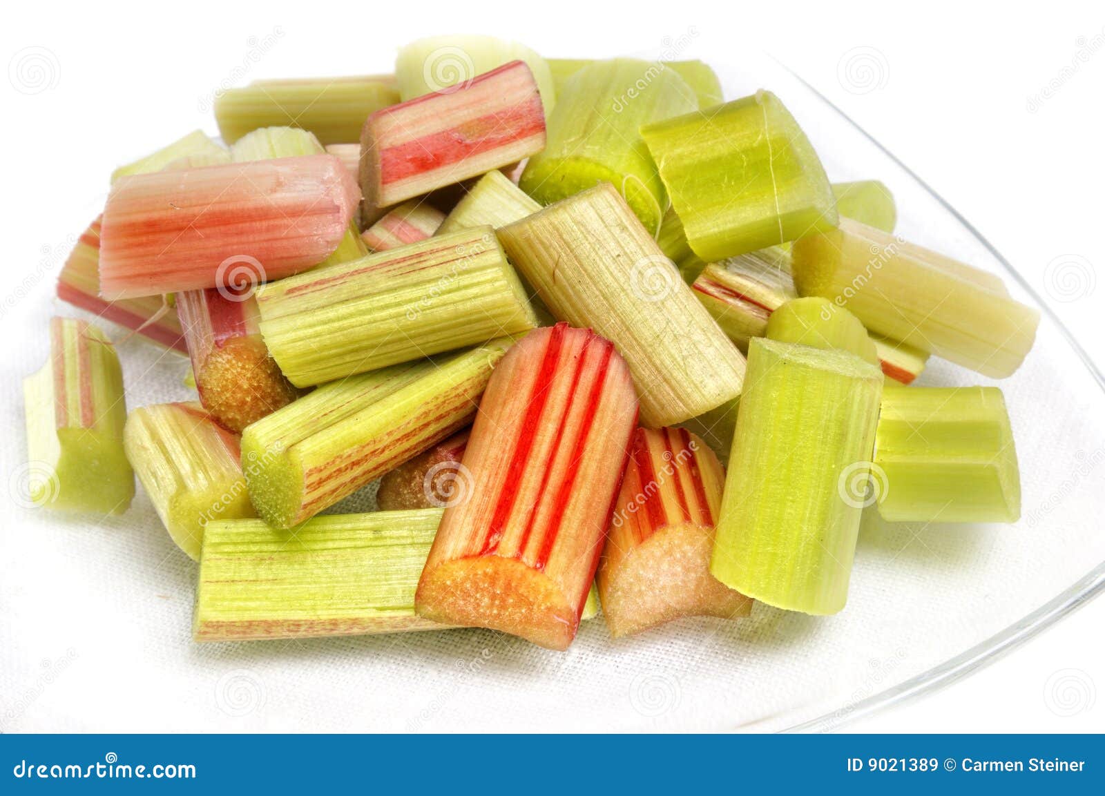 Diced rhubarb stock image. Image of mound, white, vegetable 9021389