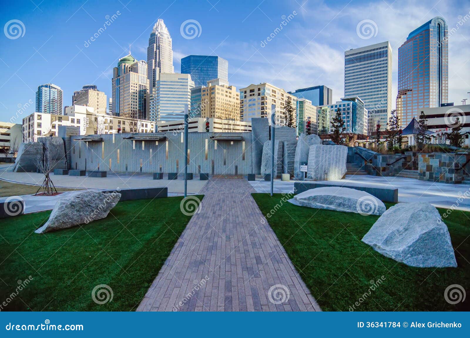 27 Dicembre 2013, Charlotte, Nc - Vista Dell'orizzonte Di Charlotte a ...