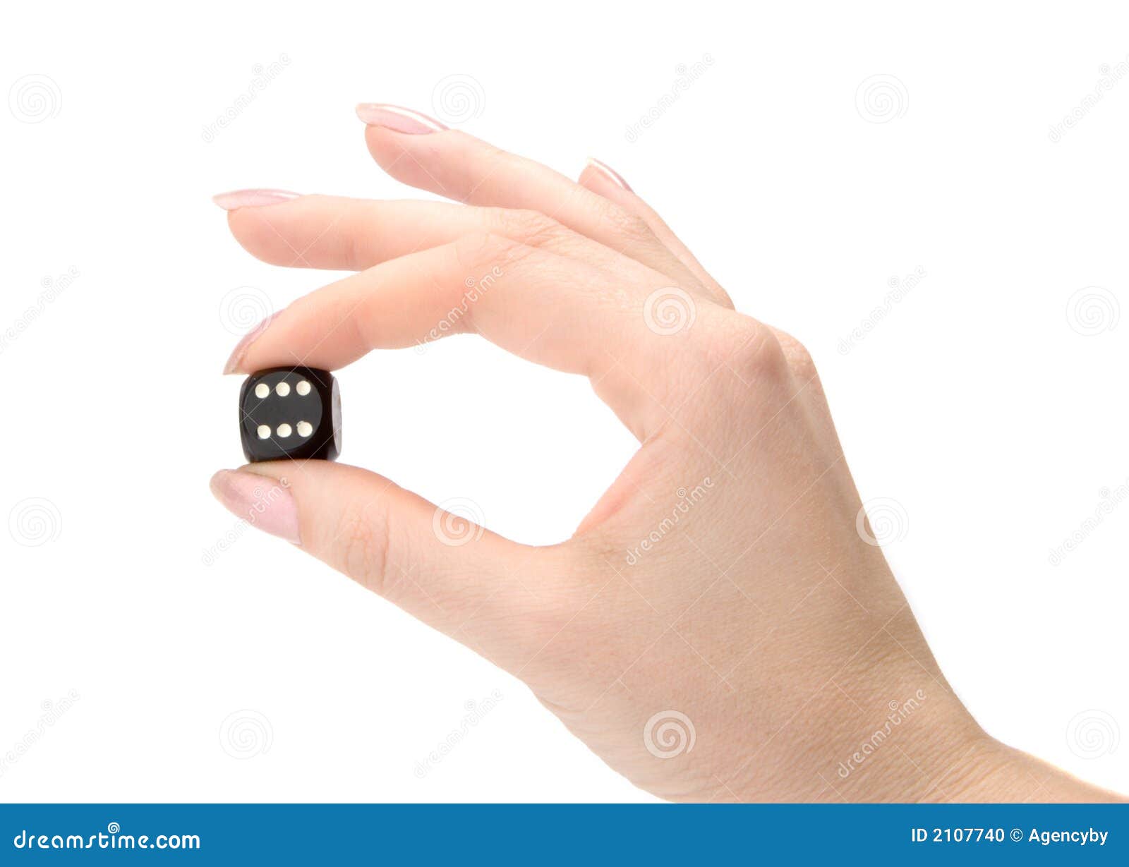 Dices in woman hand stock photo. Image of luck, holding 2107740