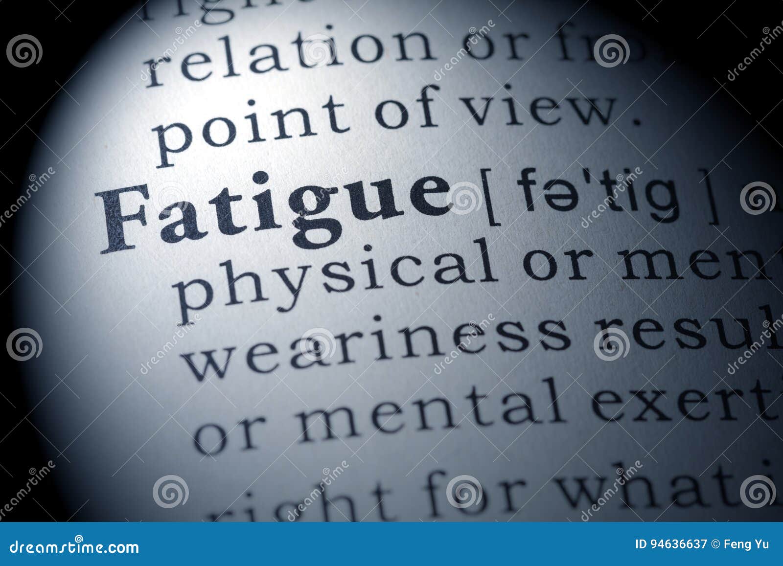 dictionary definition of fatigue