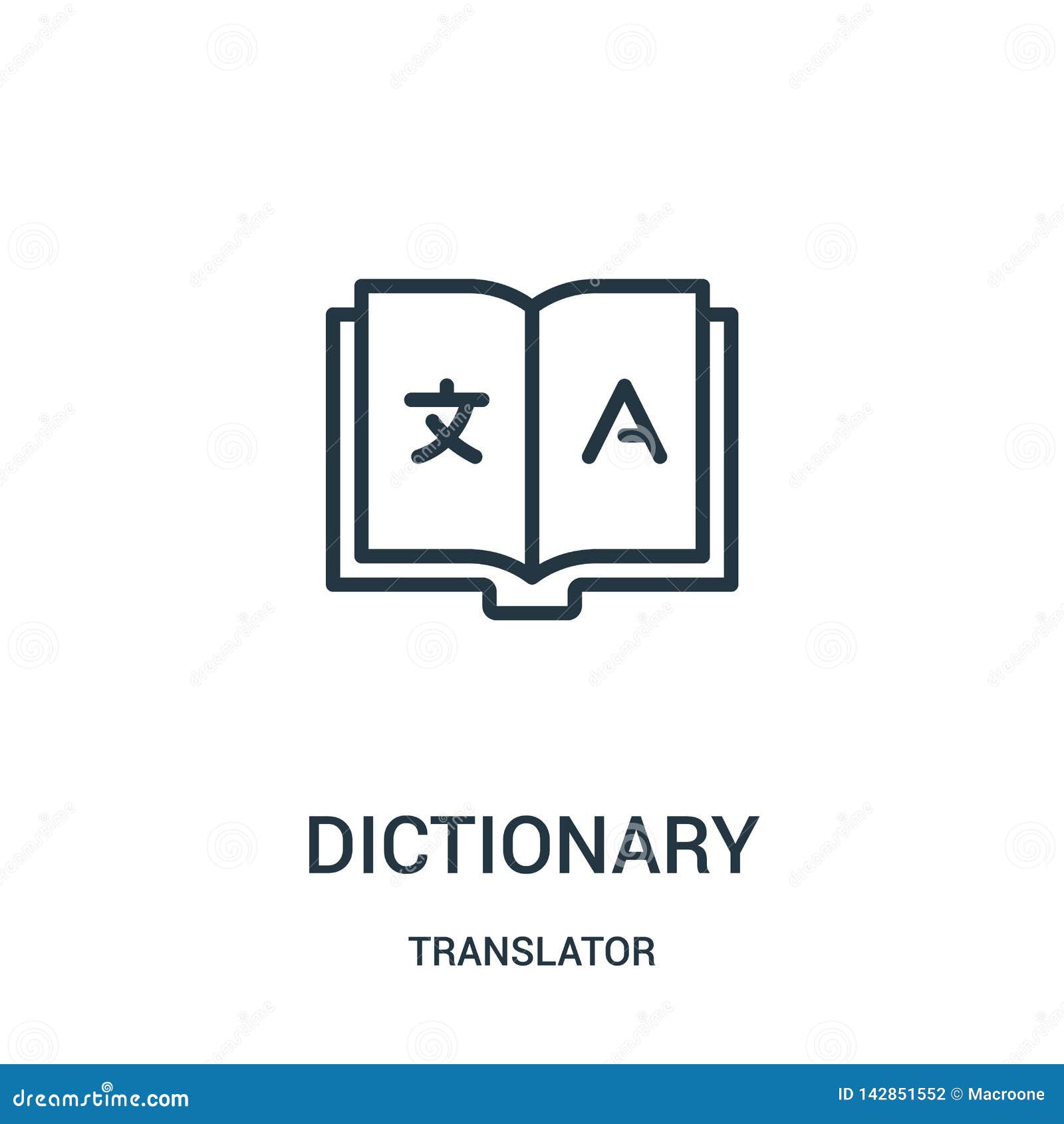 Dictionary Icon Vector From Translator Collection Thin Line Dictionary Outline Icon Vector Illustration Linear Symbol For Use On Stock Vector Illustration Of Black Learning Dictionary Icon Vector From Translator Collection Thin Line Dictionary Outline Icon Vector Illustration Linear Symbol For Use On Stock Vector Illustration Of Black Learning