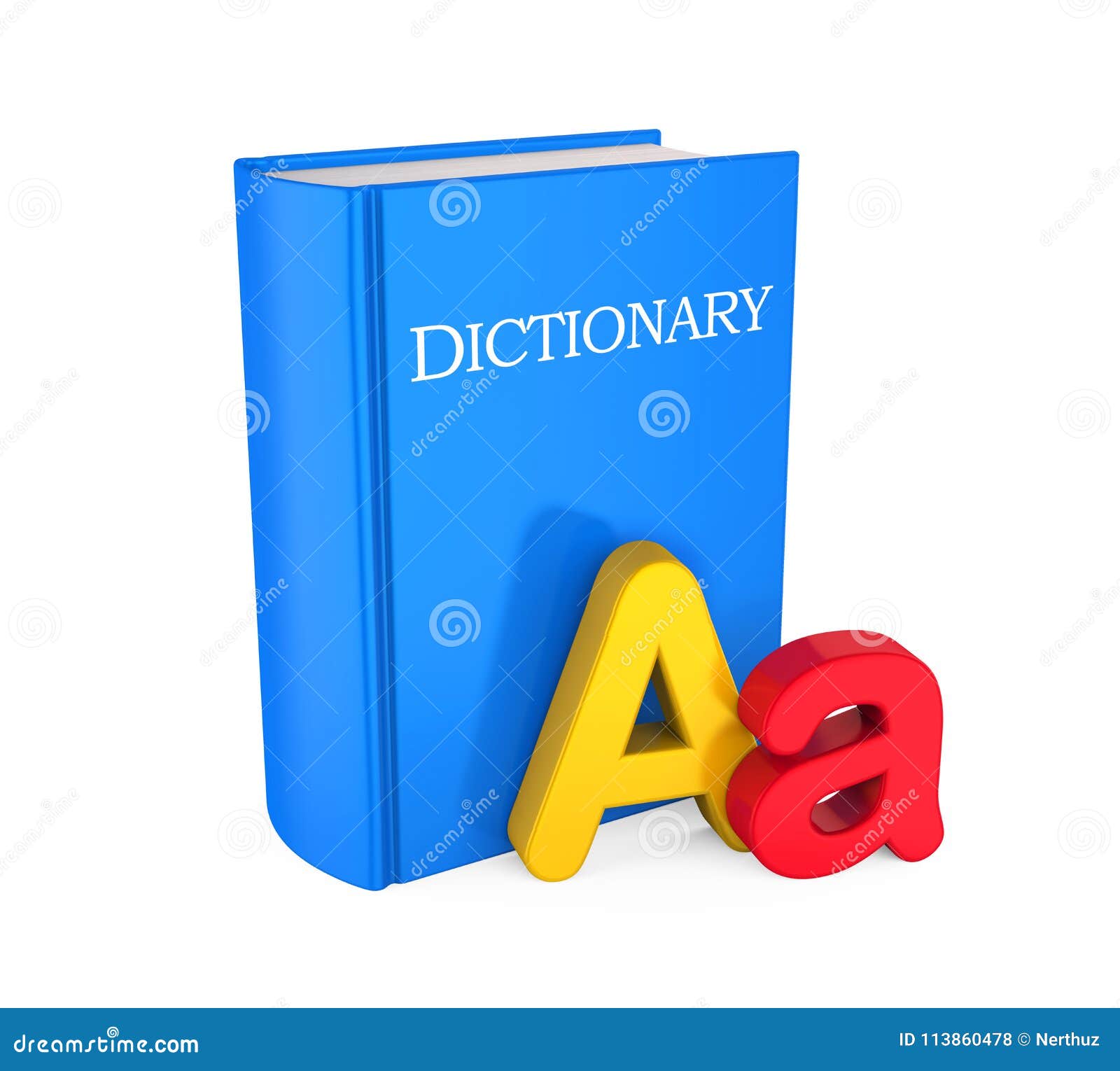 Dictionary Isolated stock illustration. Illustration of book 113860478