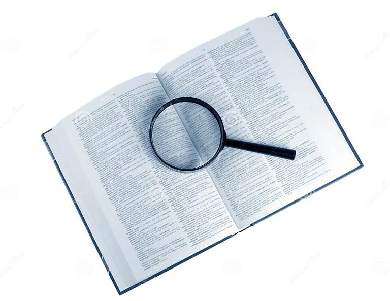 Dictionary stock photo. Image of analyzing, concept, loupe 35910914