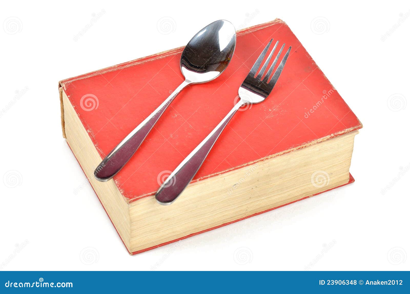 Dictionary and tableware stock photo. Image of nutrition 23906348