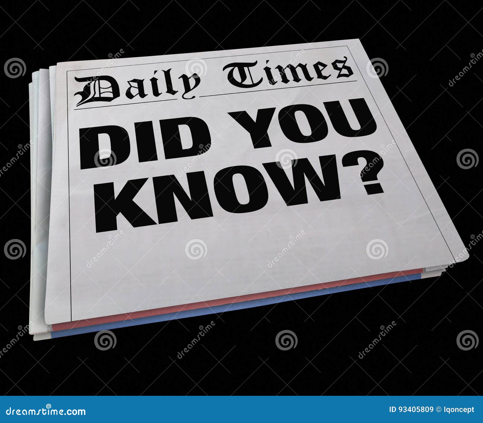 did you know spinning newspaper headline news update 3d 