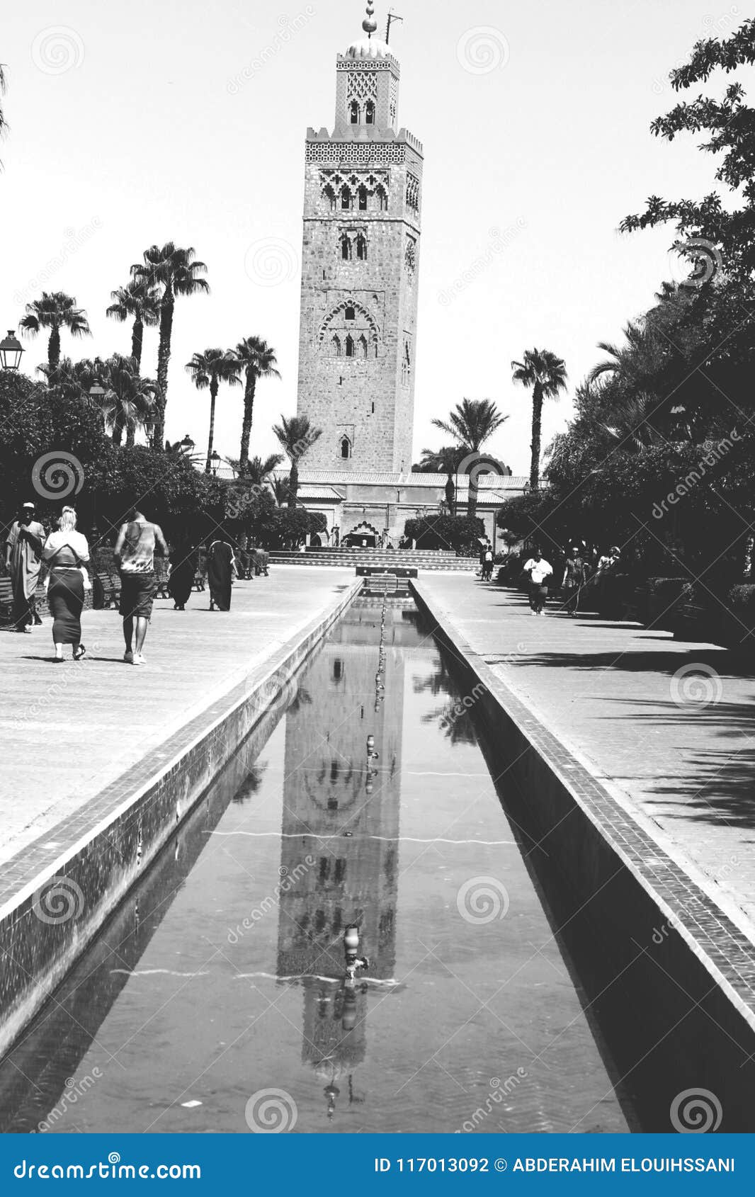 Die große Koutoubia-Moschee in der Stadt in Marrakesch-Stadt