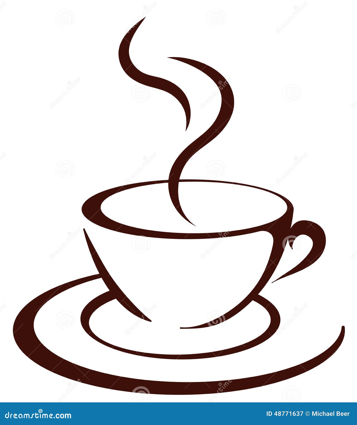 Die Kaffeetasse Stock Abbildung Illustration Von Kaffeetasse