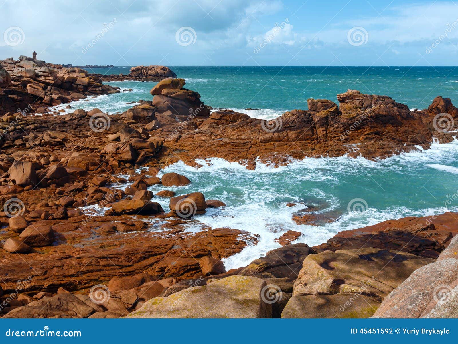 Die Rosa Granit-Küste (Bretagne, Frankreich) Stockfoto ...