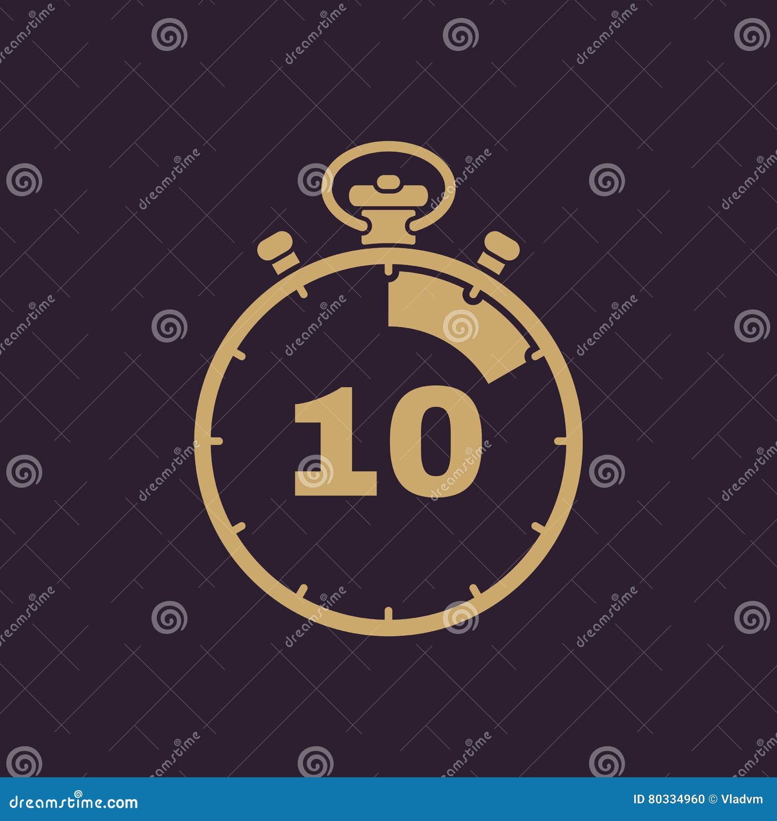 Die 10 Sekunden, Minutenstoppuhrikone Uhr Und Armbanduhr, Timer, Count-down,  Stoppuhrsymbol Ui Web Zeichen Zeichen Flach Vektor Abbildung - Illustration  von auslegung, schnell: 80334960