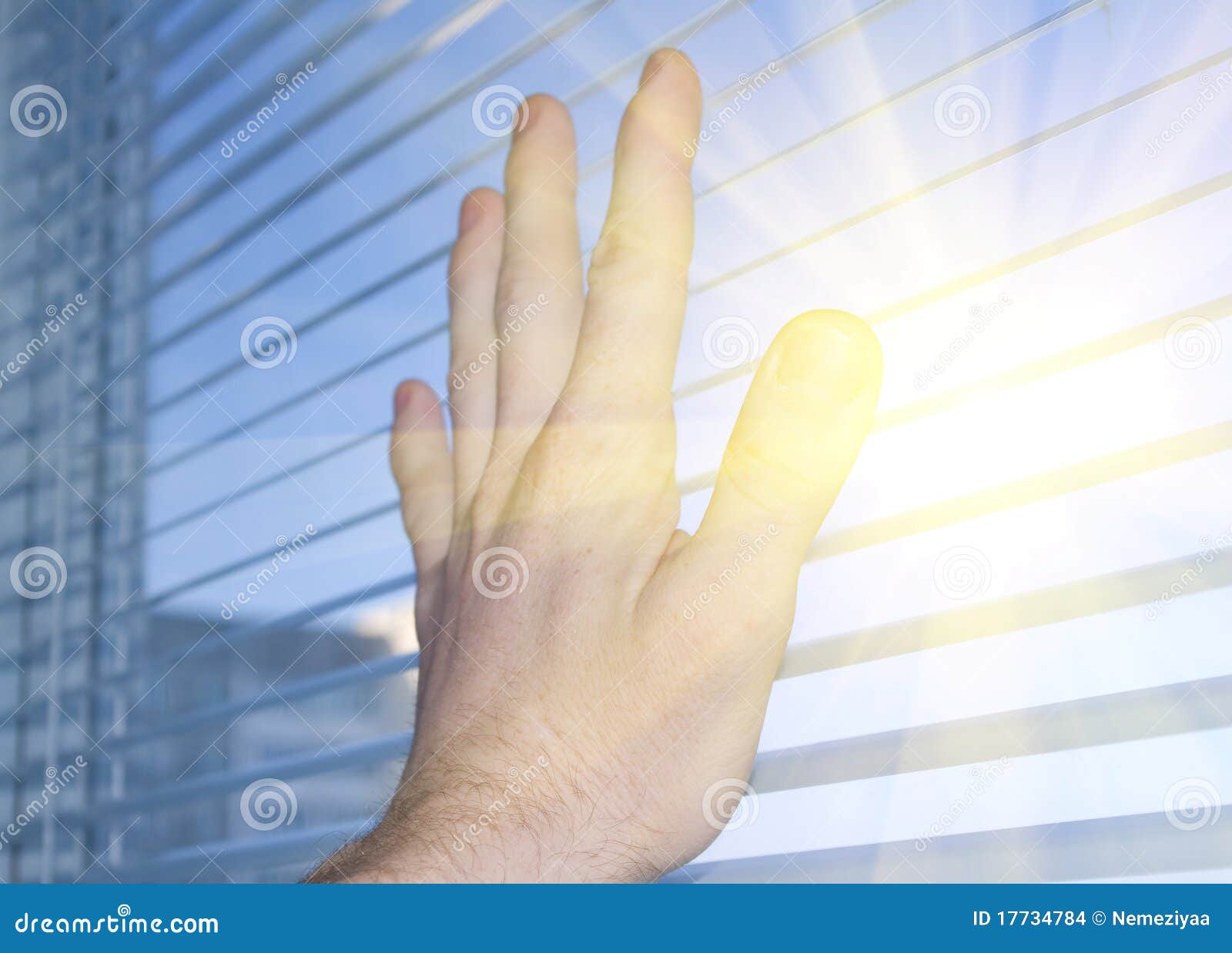 Die Sonne In Einem Fenster. Stockfoto Bild von