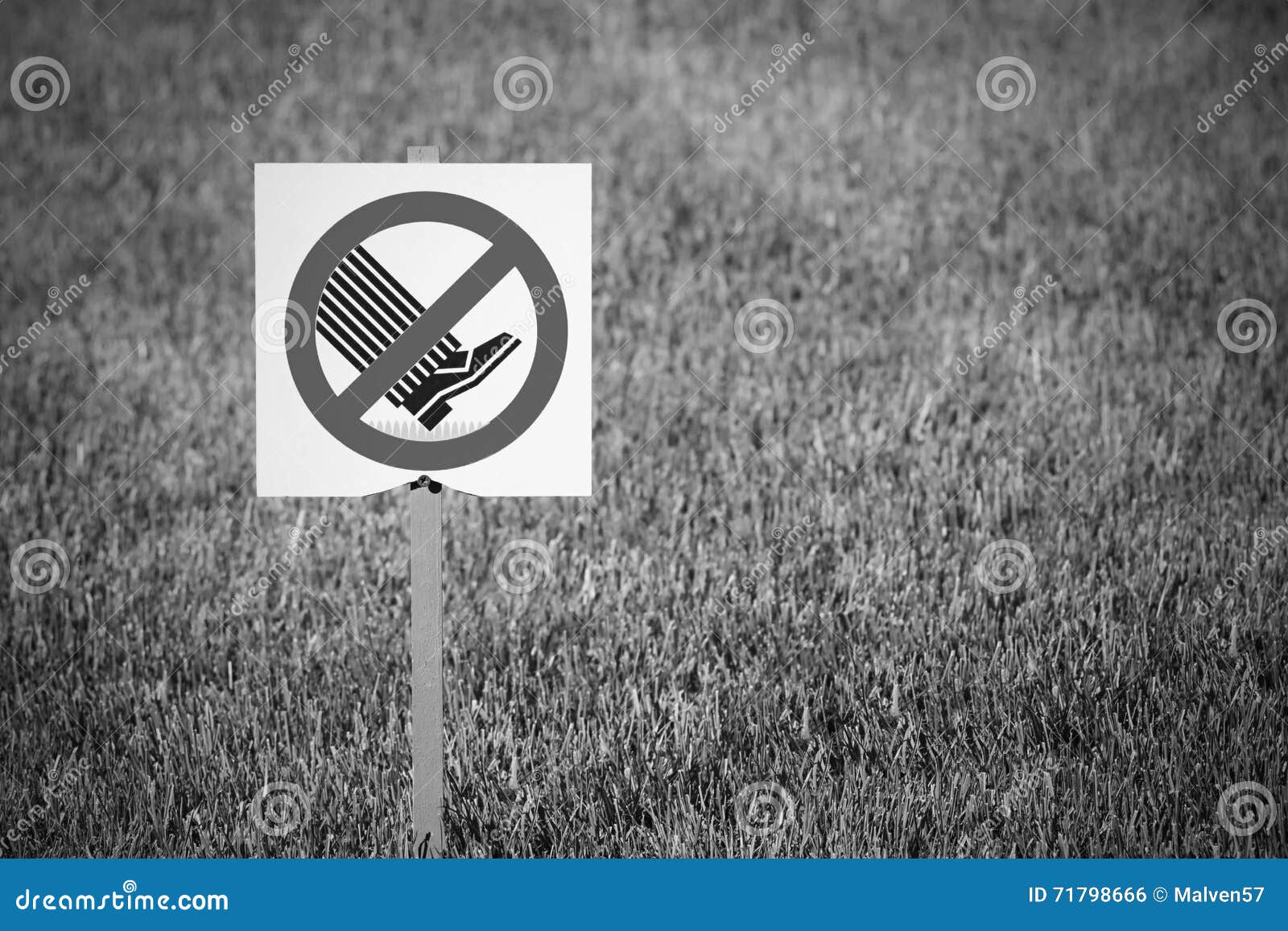 Die Symbol Oder Zeichendurchschnitte Auf Rasen Nicht Zu Gehen