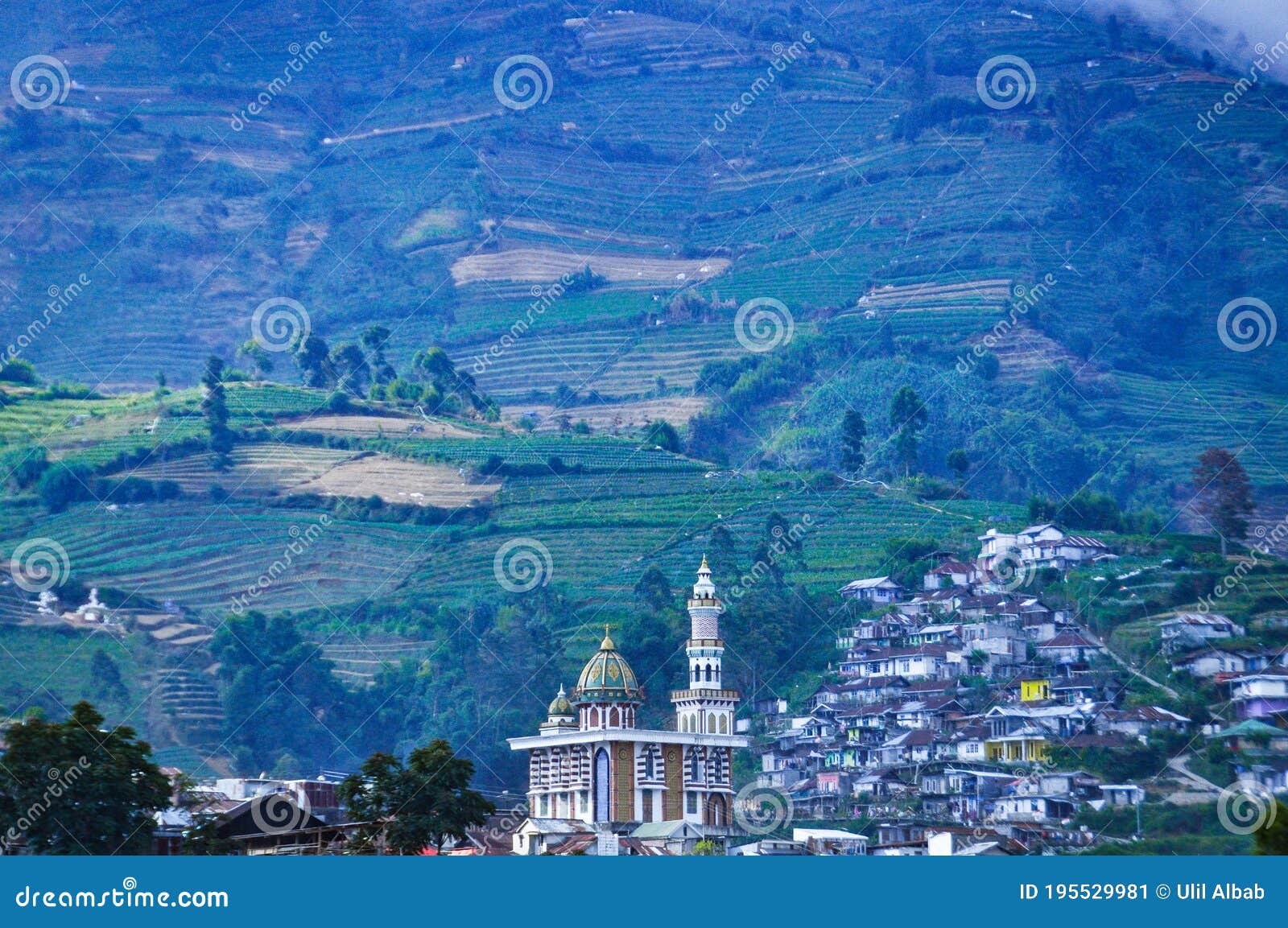 Dieng Plateau Stock Image Image Of Beautiful Picturesque 195529981