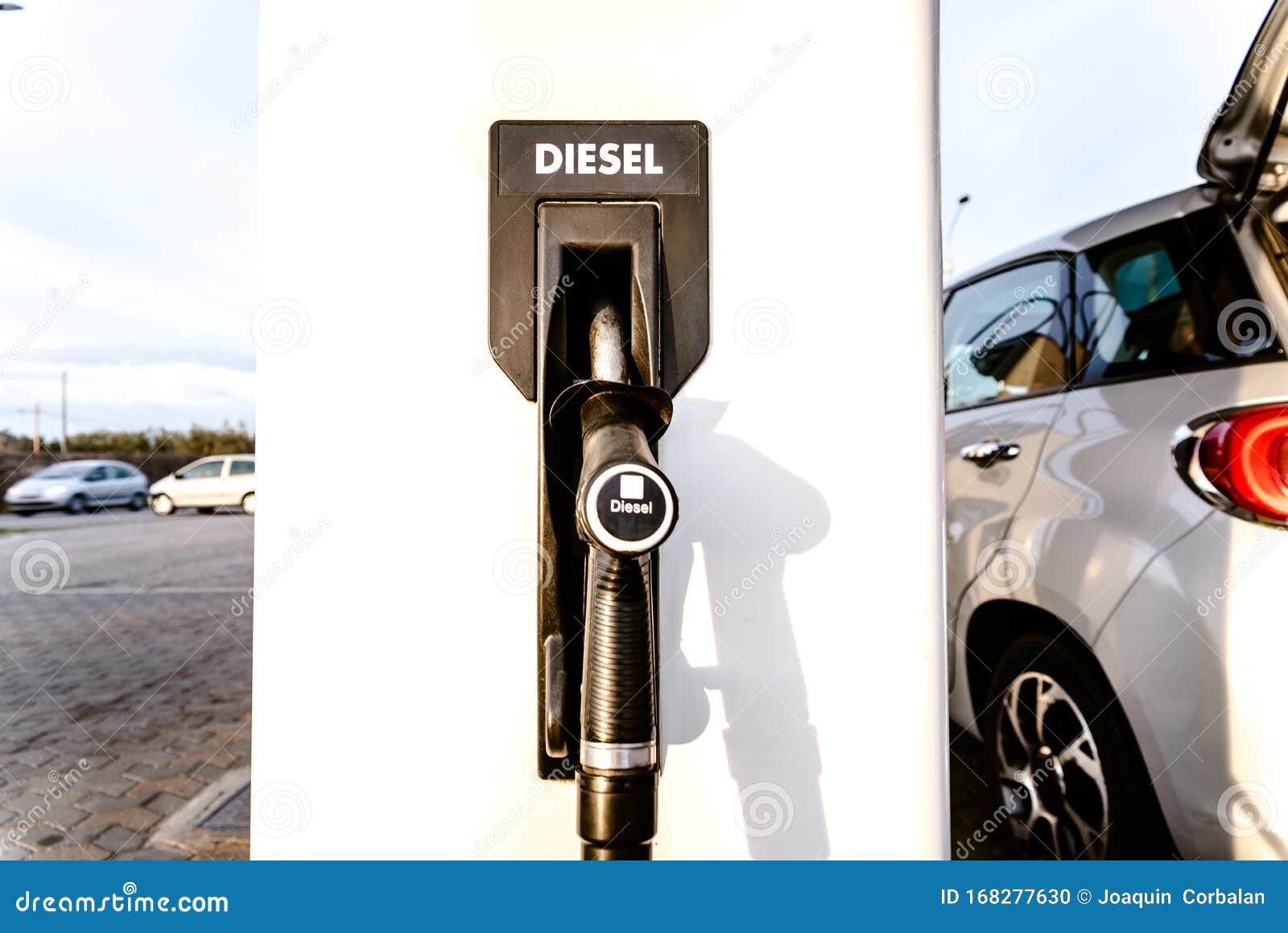 Diesel Fuel Pump at a Gas Station Stock Photo Image of energy