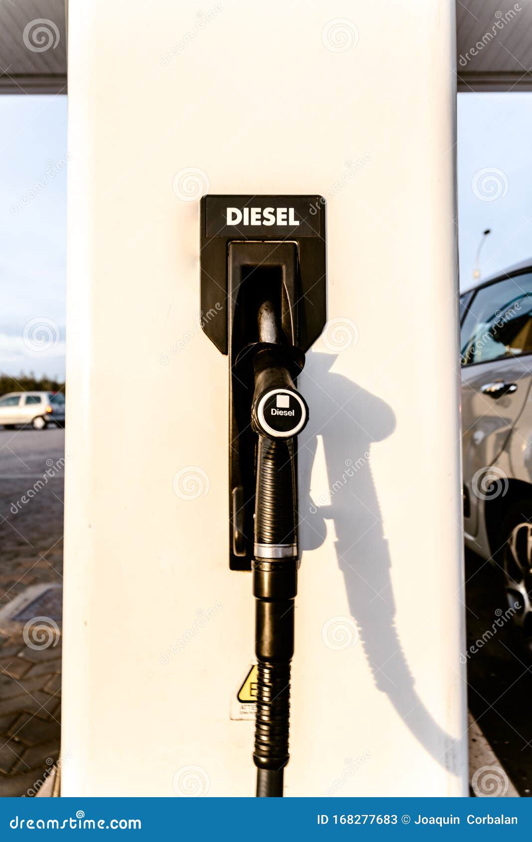 Diesel Fuel Pump at a Gas Station Stock Image Image of consumption