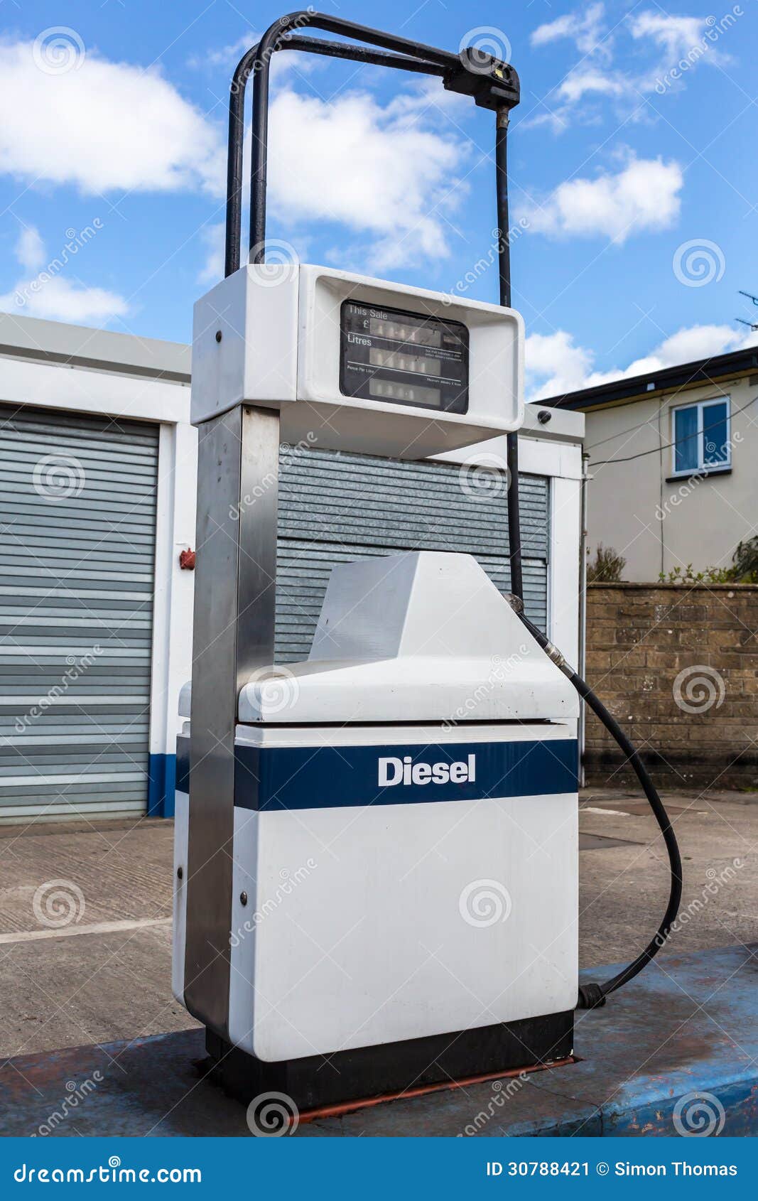Diesel Pump stock image. Image of forecourt, litre, pump 30788421